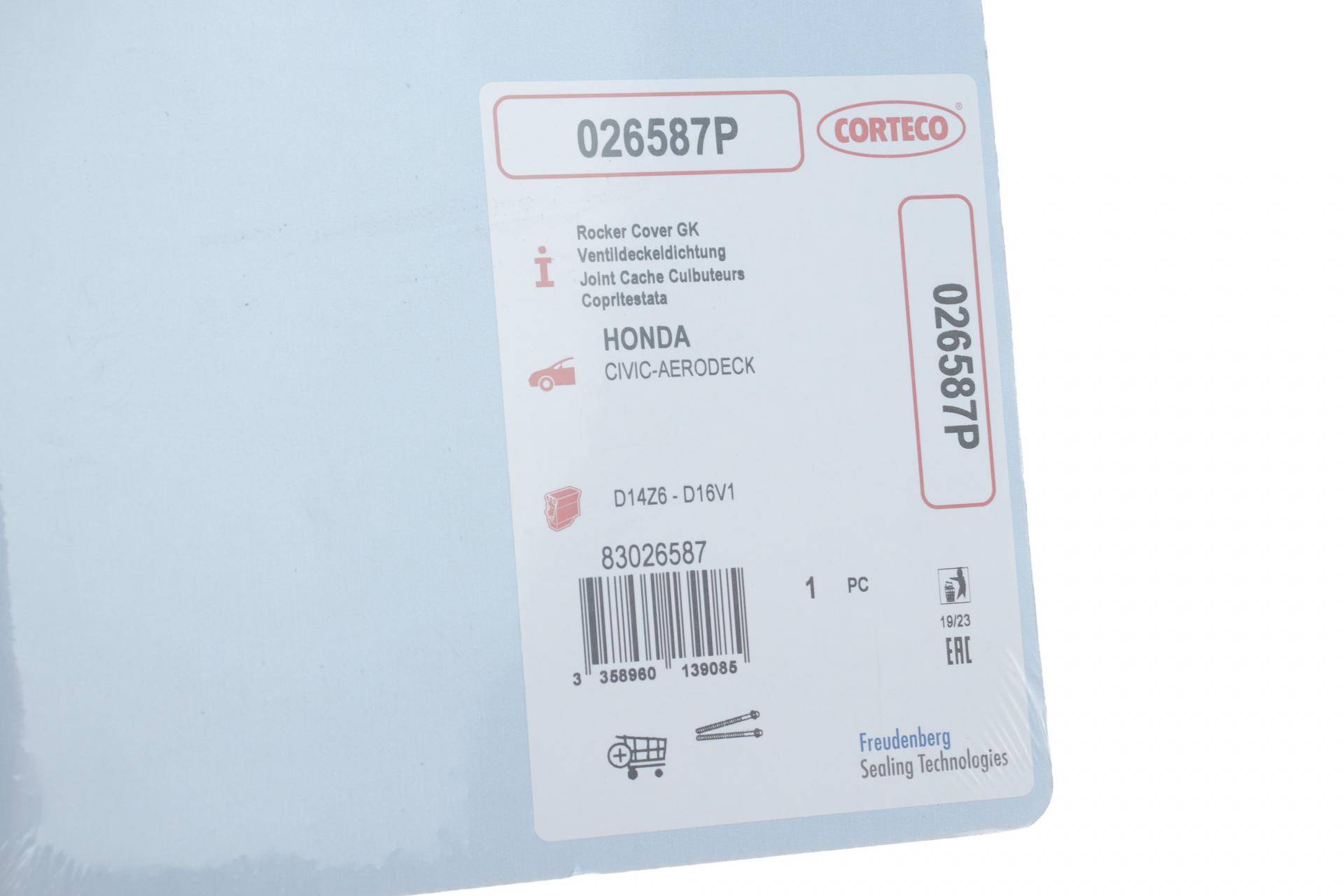 Прокладка кришки клапанів Honda Civic/FR-V 1.4/1.6/1.7 00- (к-кт)