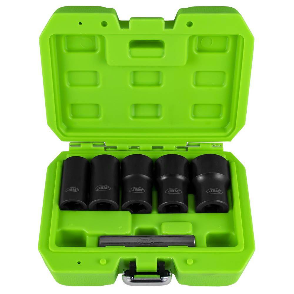 Набор инструментов для откручивания предохранительных болтов и гаек (1/2") (17/19/21/23/27mm)