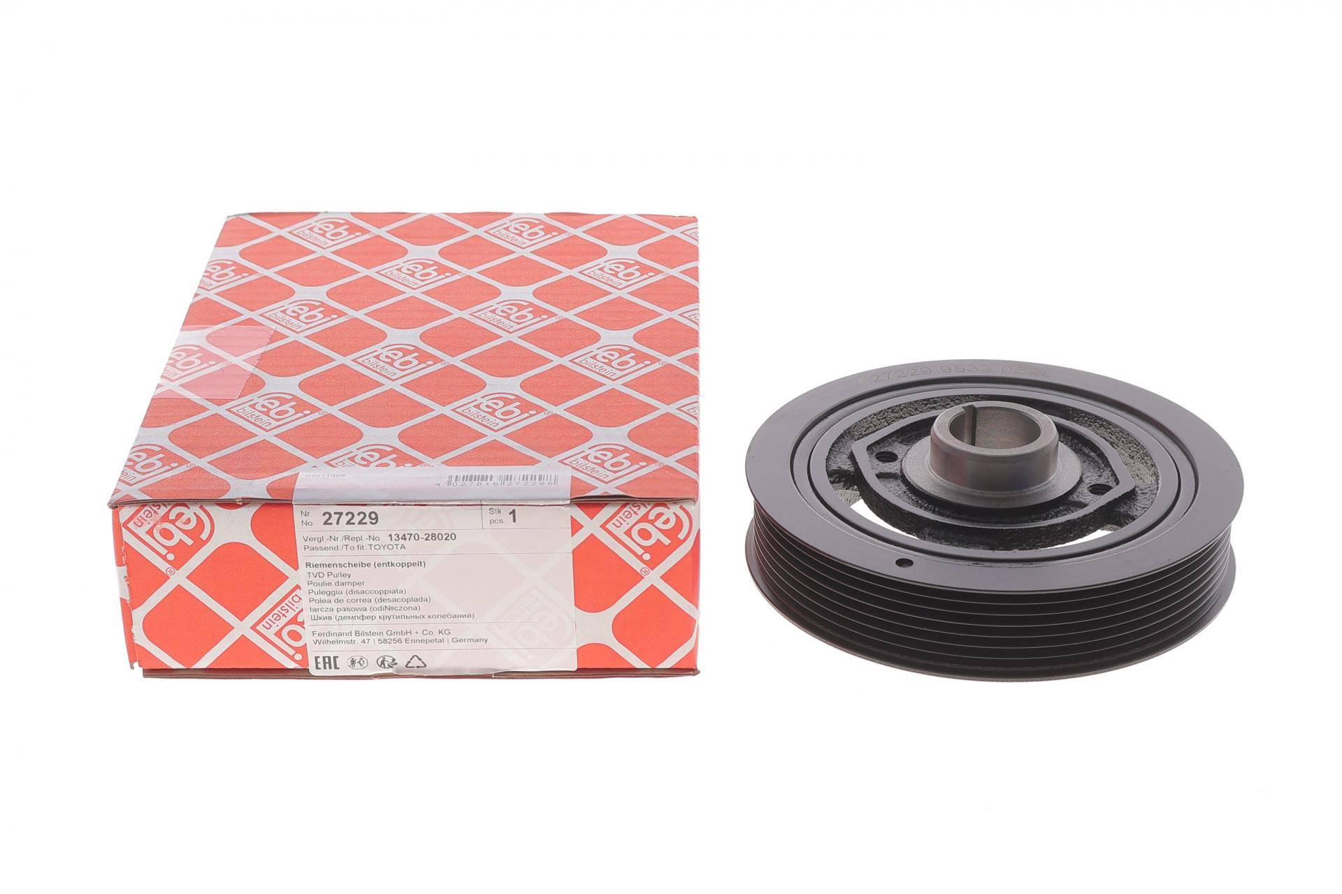 Шків колінвалу Toyota Avensis 2.0/2.4 00-08 (7PK)