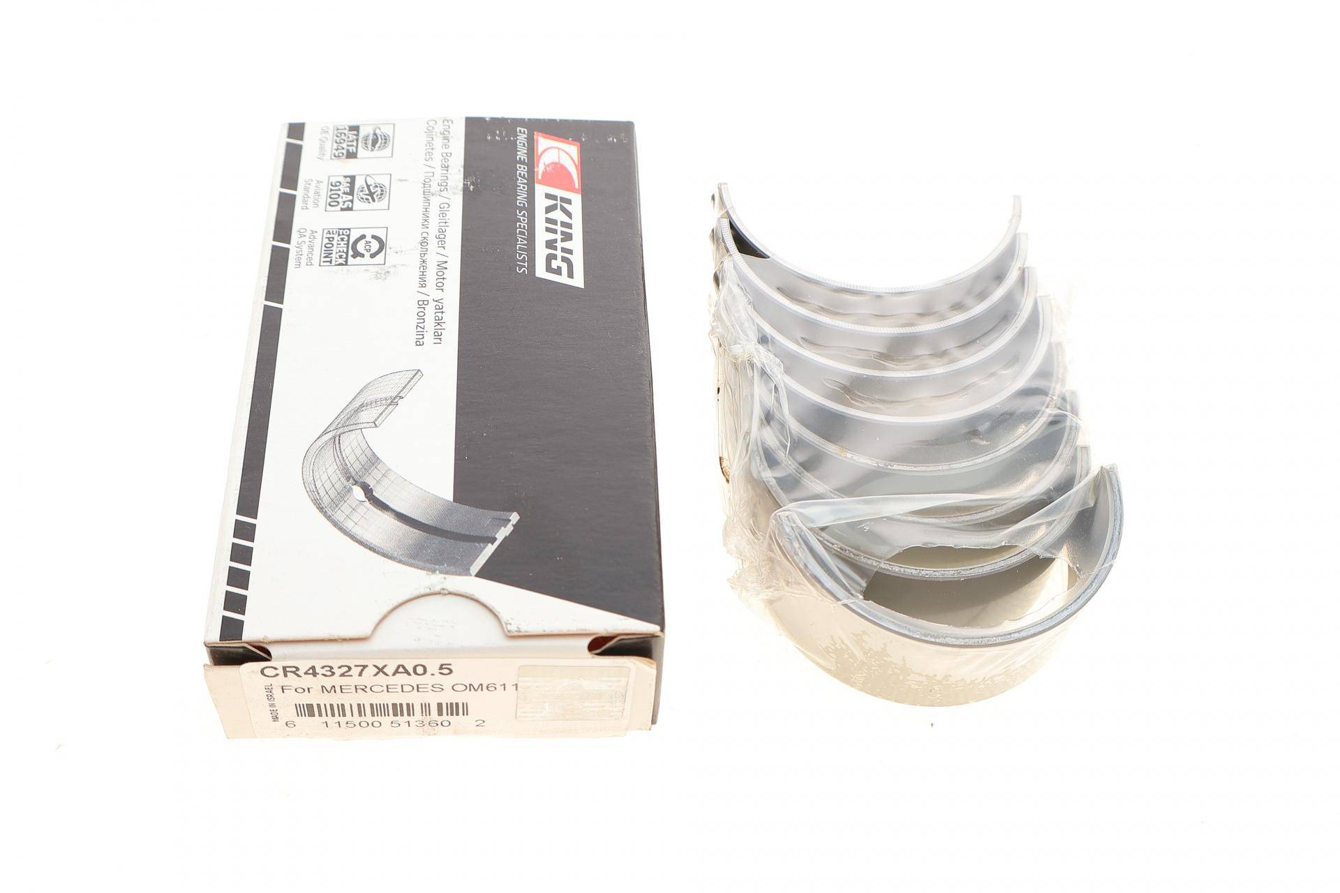 Вкладыши шатунные MB Sprinter 901-906/Vito (W638/639) 2.2CDI (+0.50) (к-кт)