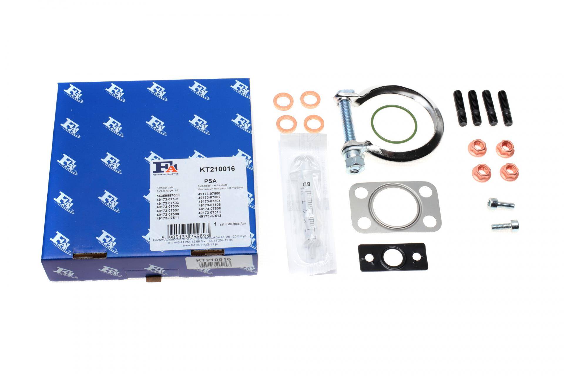 Комплект прокладок турбіни Citroen Berlingo/Peugeot Partner 1.6HDI 08-