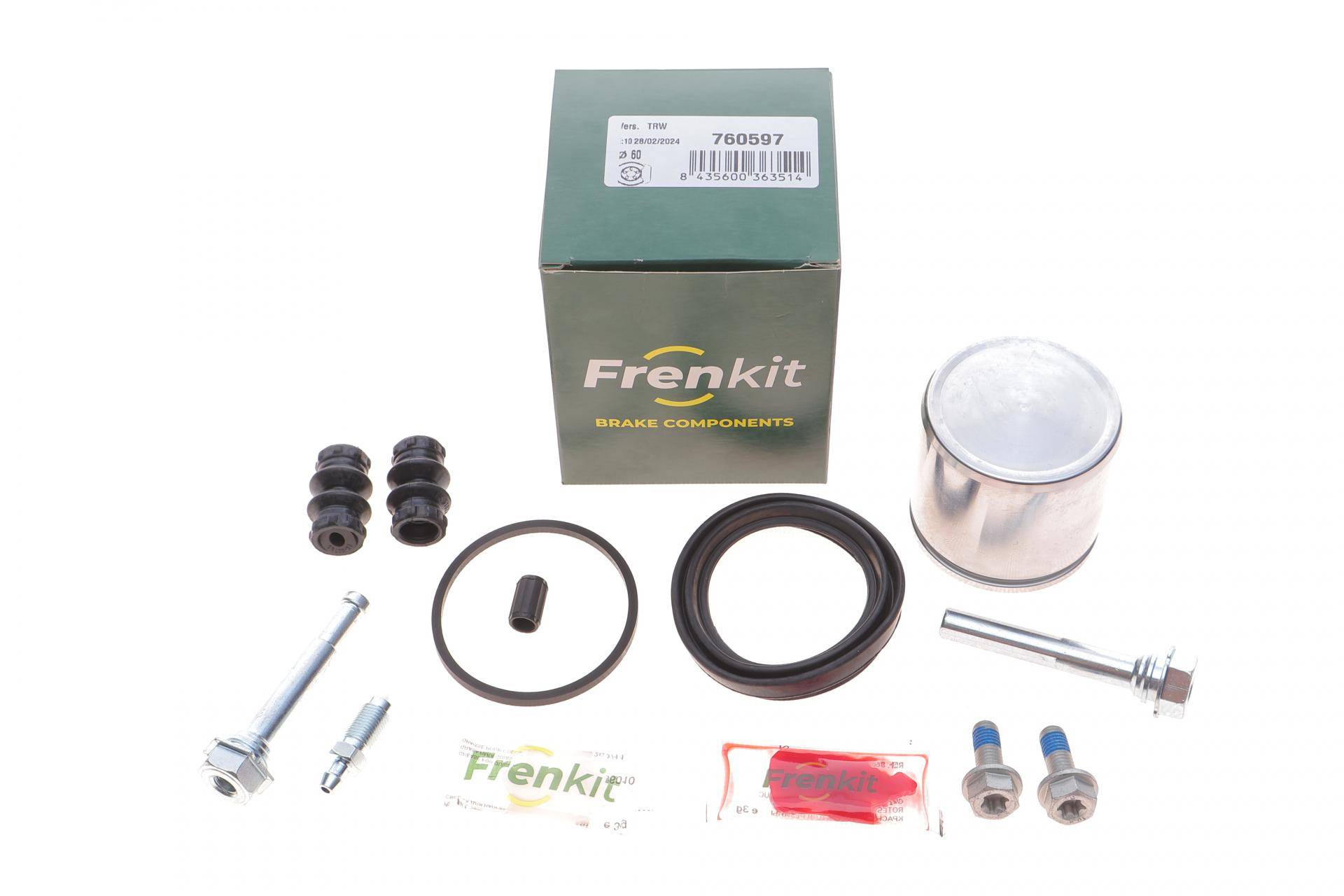 Ремкомплект супорта (переднього) VW Passat CC 11- (d=60mm) (Trw)(+ поршен/направляюча) SuperKit