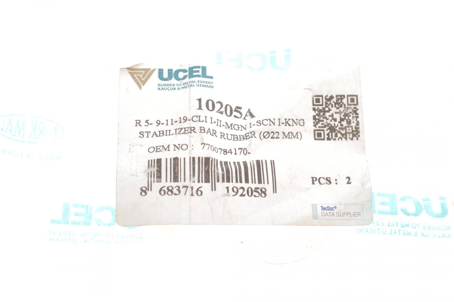 Втулка стабілізатора (переднього/зовнішнього) Renault Kangoo/Megane -03 (d=18mm)