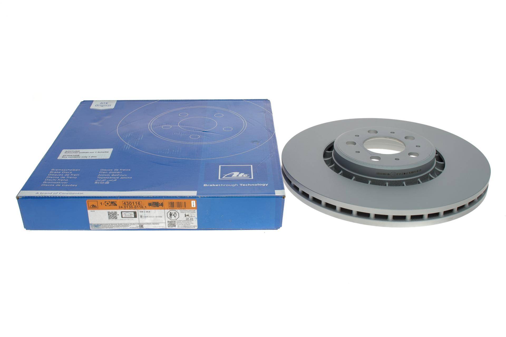 Диск гальмівний (передній) Volvo XC90 02-14 (336x30) (вентильований) (з покрит.)