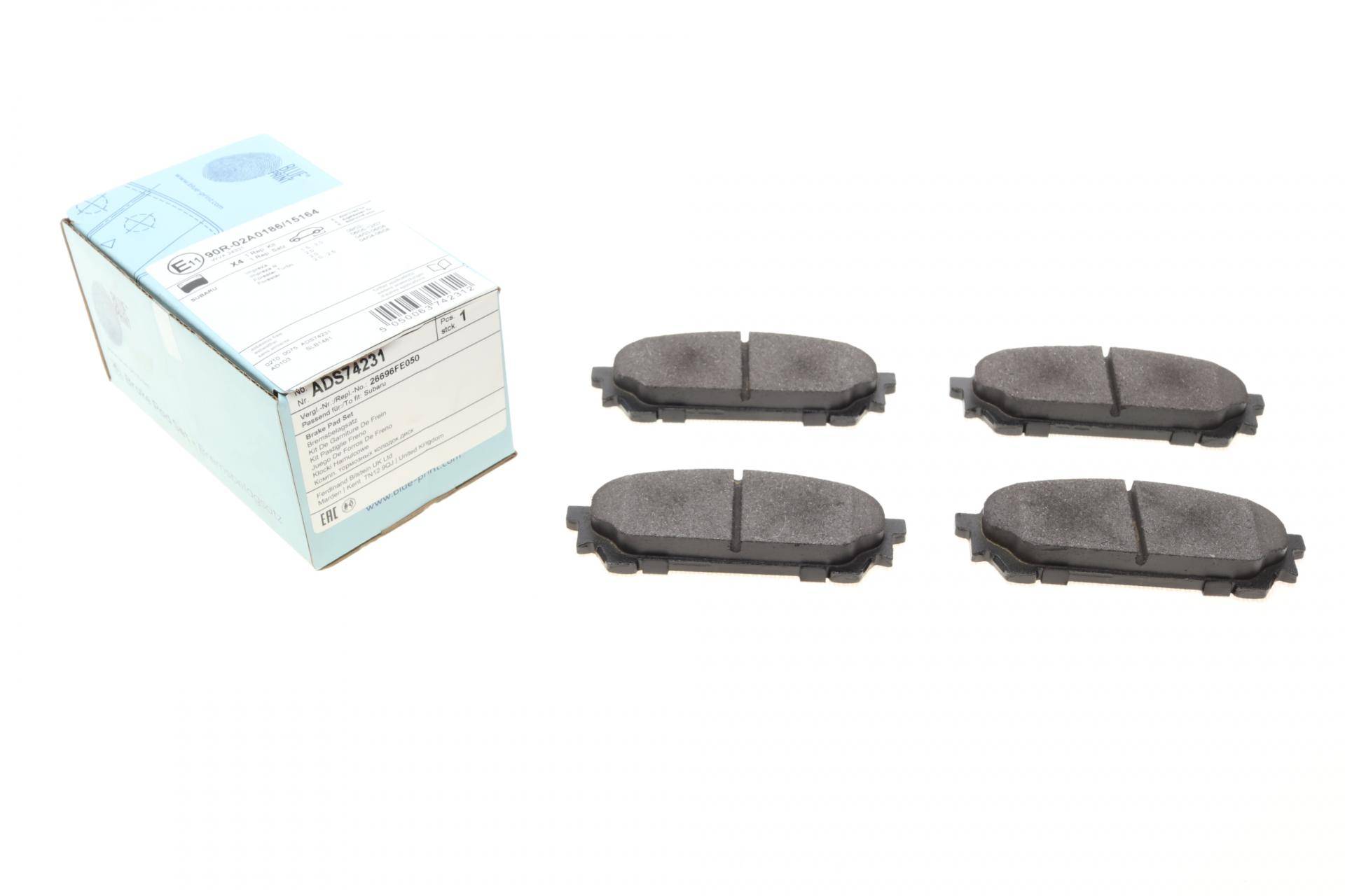 Колодки гальмівні (задні) Subaru Impreza 99-/Forester 02-12/Saab 9-2X 04-06