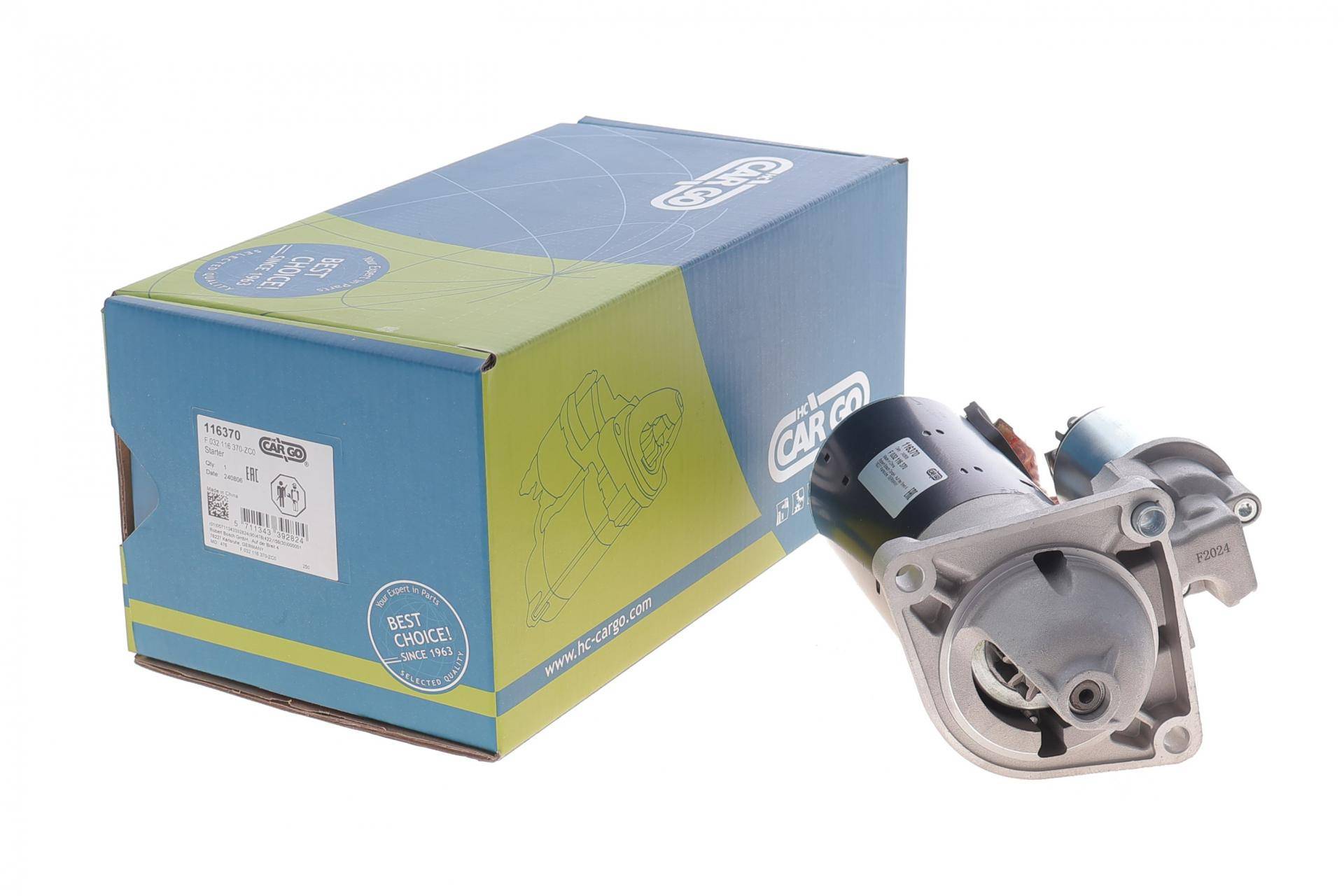 Стартер Fiat Doblo 1.6/2.0D 10-23 (12V/2.2kw) (z=11) = 116370