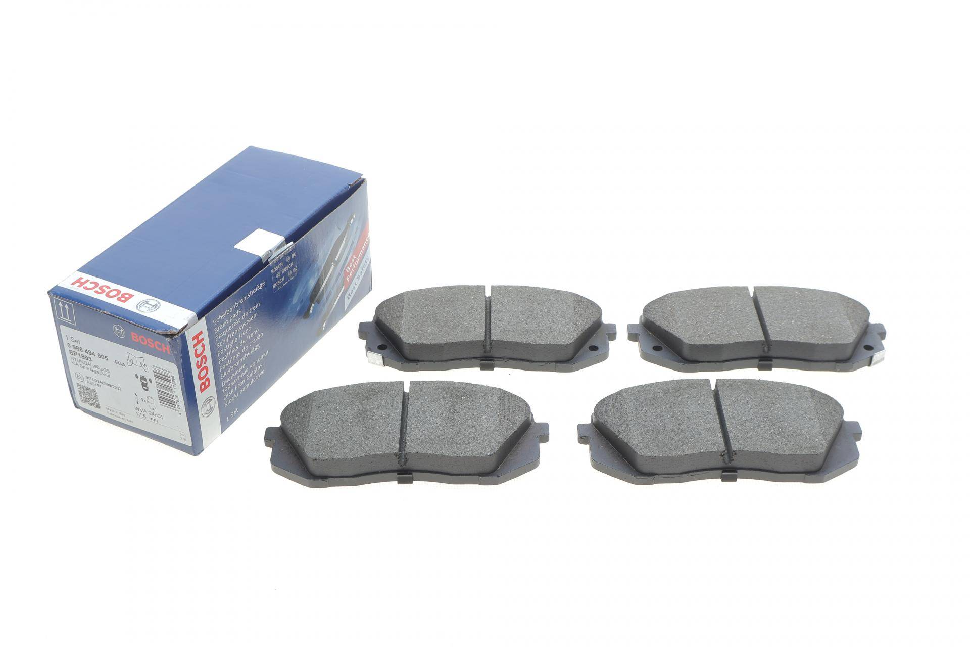 Колодки гальмівні (передні) Hyundai Tucson 15-/і40/іх35/Kia Sportage/Optima 10-/Soul 14-