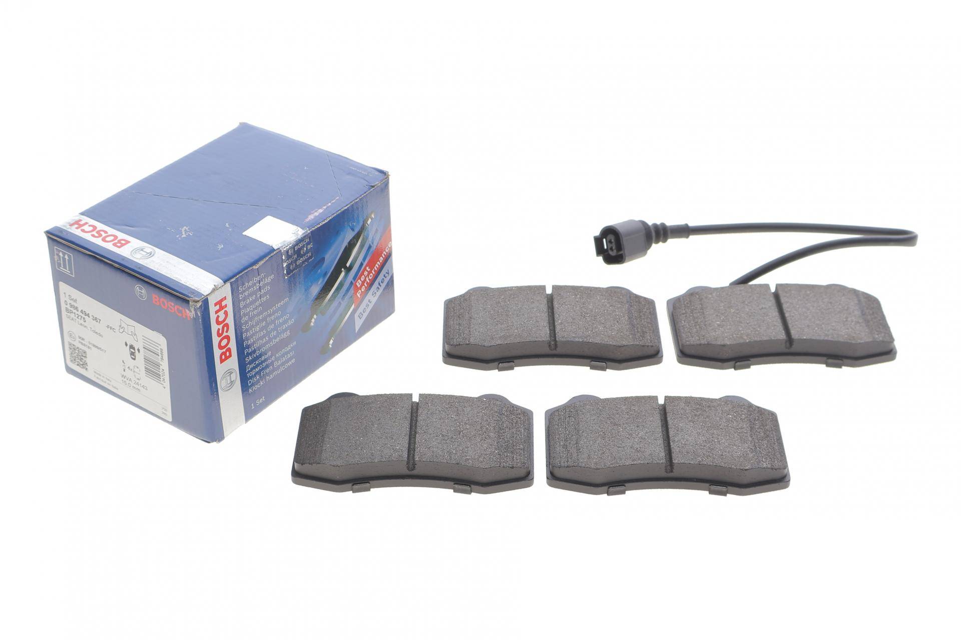 Колодки гальмівні (передні) Seat Leon/Toledo 98-06 (+датчик)