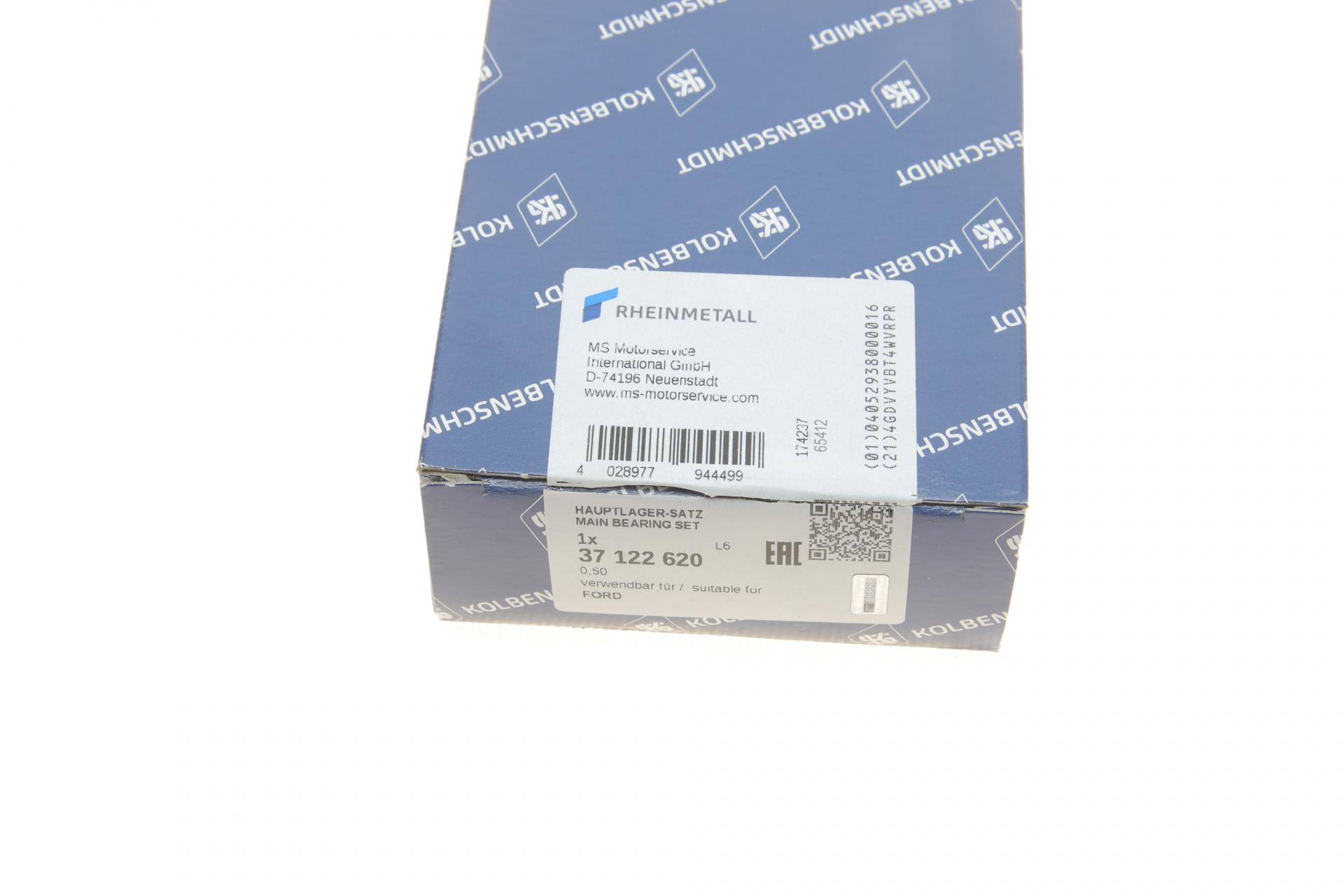 Вкладиші корінні Ford Focus 1.4-1.6 16V/Ti/LPG/Ti-VCT/EcoBoost 98- (+0.50)