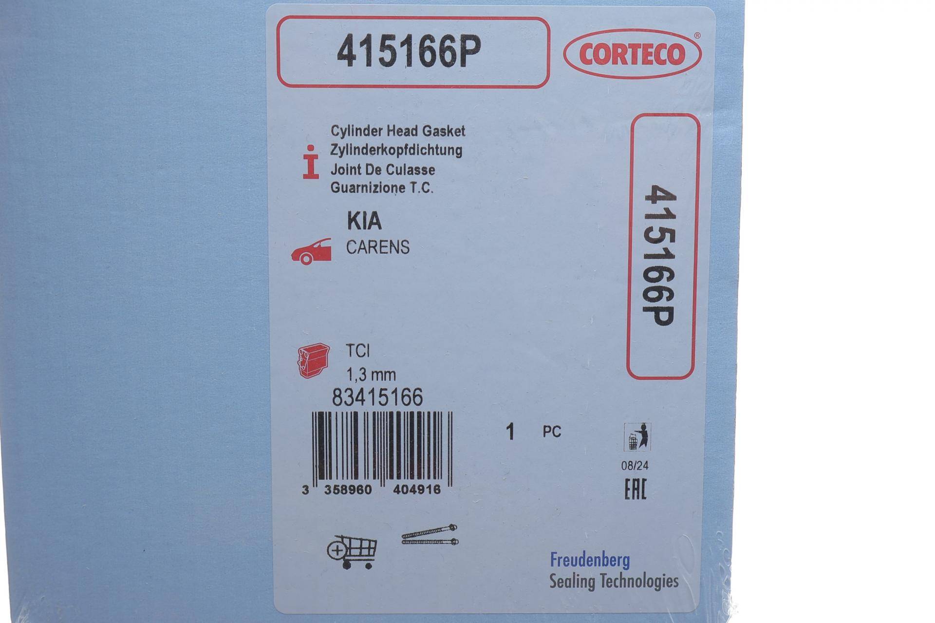 Прокладка ГБЦ Hyundai Elantra/Santa FE/Tucson 2.0 CRDI 01-10 (1.3mm) (2 мітки)