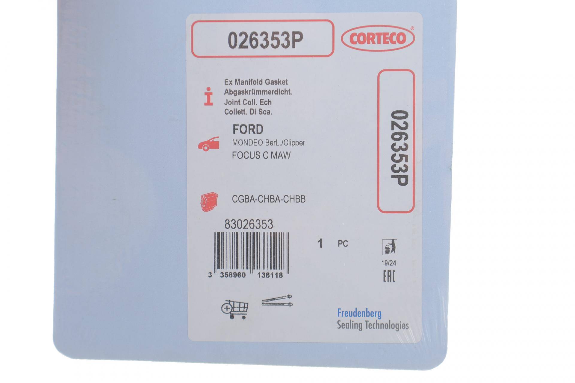 Прокладка колектора випускного Ford Focus/Fiesta/Mondeo 1.8/2.0i 00-15