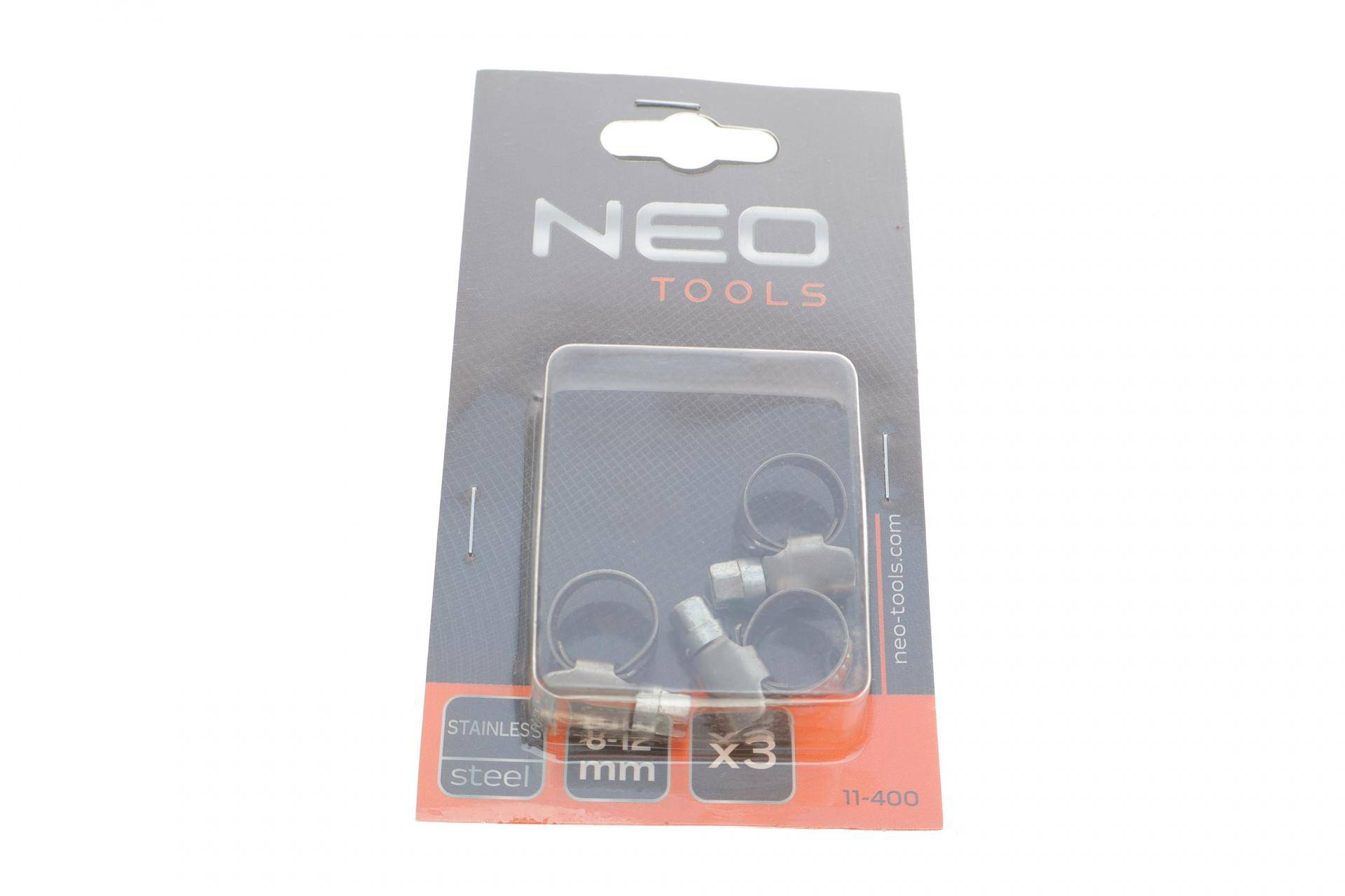 Хомут черв'ячний Ø8-12x9 мм 3 од.