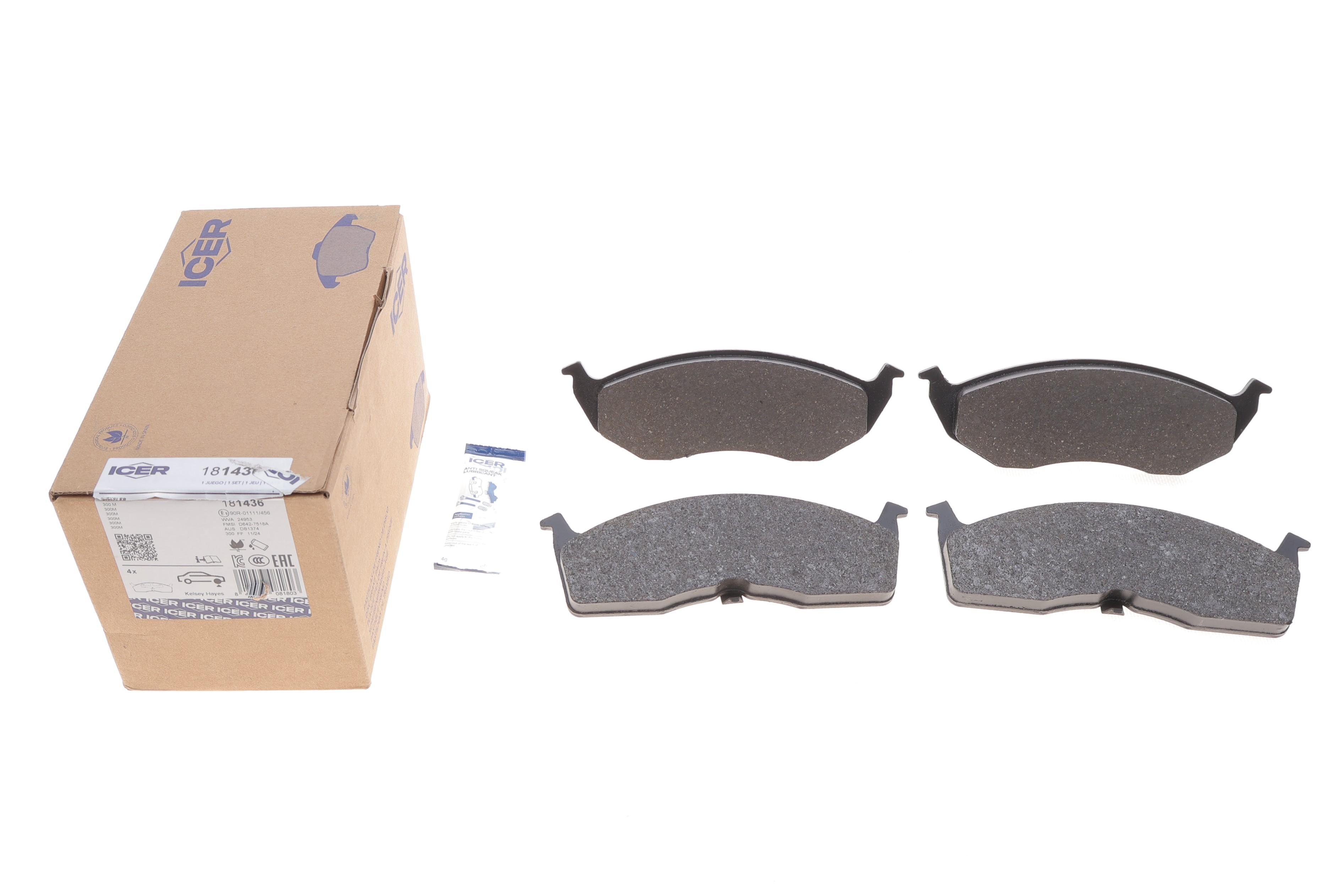 Колодки тормозные (передние) Chrysler Neon 94-06/Voyager/Grand Voyager III/Dodge Caravan 95-01