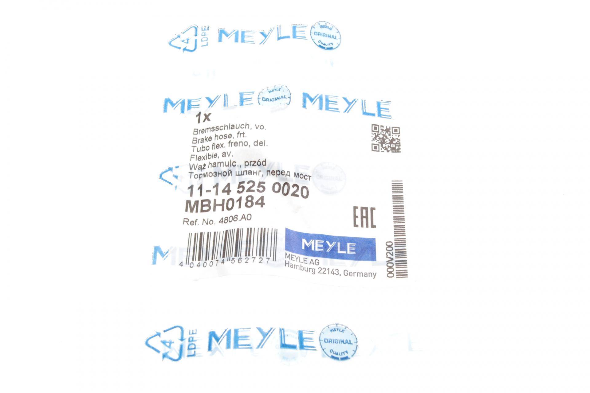 Шланг гальмівний (передній) Citroen C4/Peugeot 307 1.4-2.0D 00- (L=420mm)