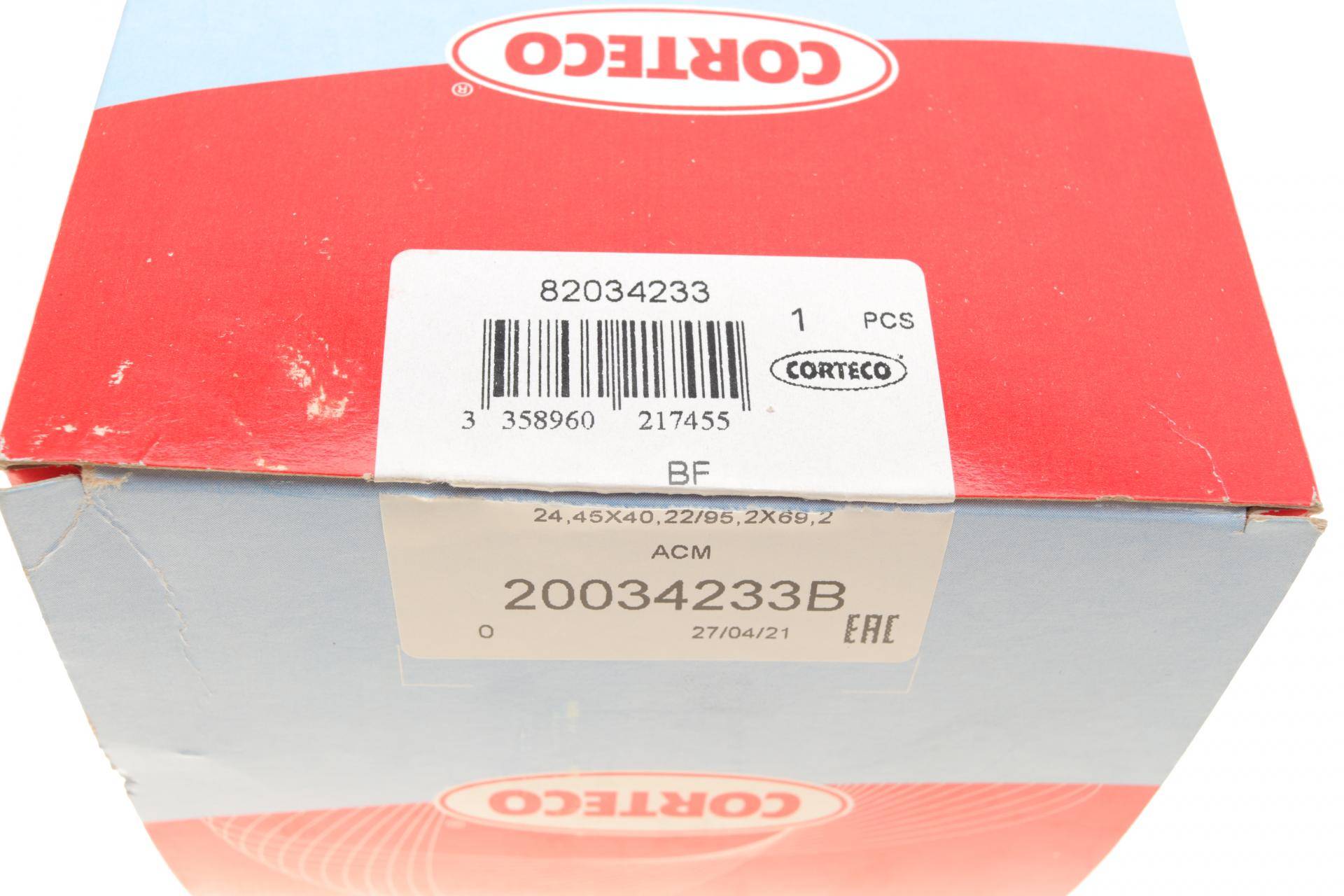 Сальник вала первинного КПП Renault Kangoo 1.5dCi/1.9dTi 00- (лійка) (24.45x40.22x95.20)