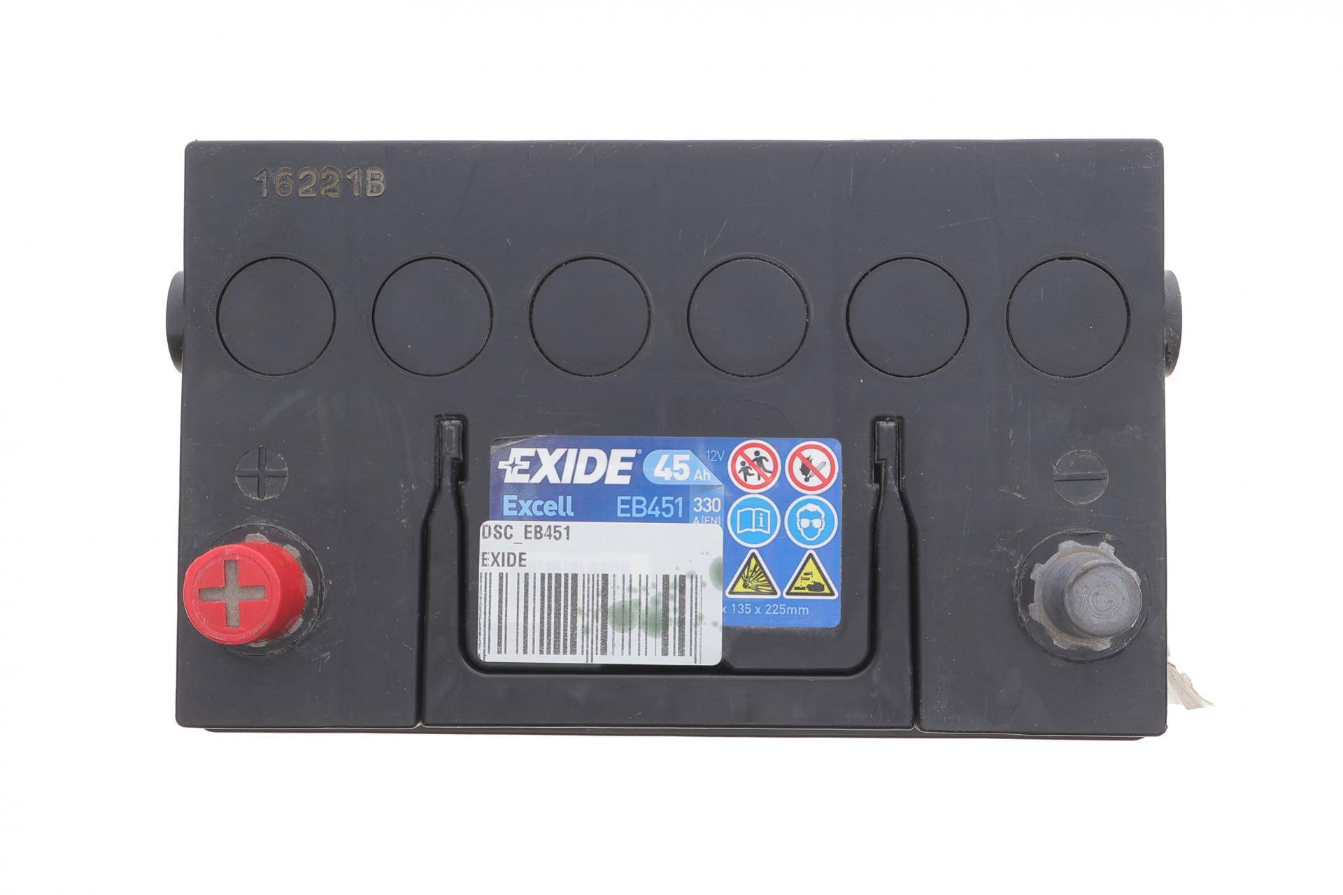 Акумуляторна батарея 45Ah/330A (220x135x225/+L/B1) Excell АзІя (зберігання на складі 16 міс.)