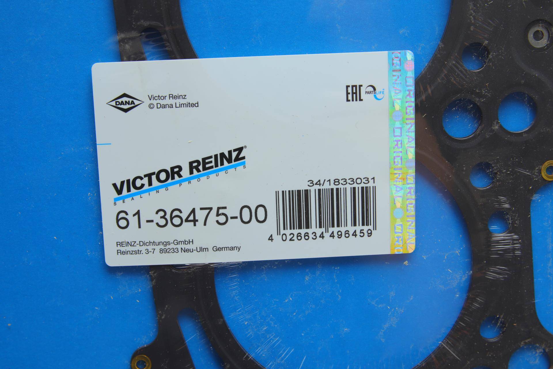 Прокладка ГБЦ Audi A4/A6/Q5/Q7/VW Touareg 2.7/3.0 TDI 04-18 (1.1mm, Ø84,00mm) (L)