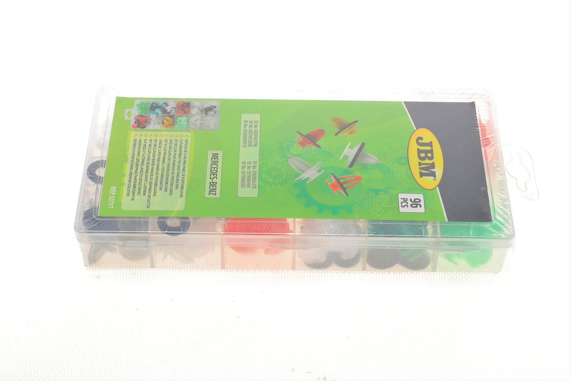 Набір кліпс пластикових для дверних панелей/молдингів Mercedes-Benz (96шт)