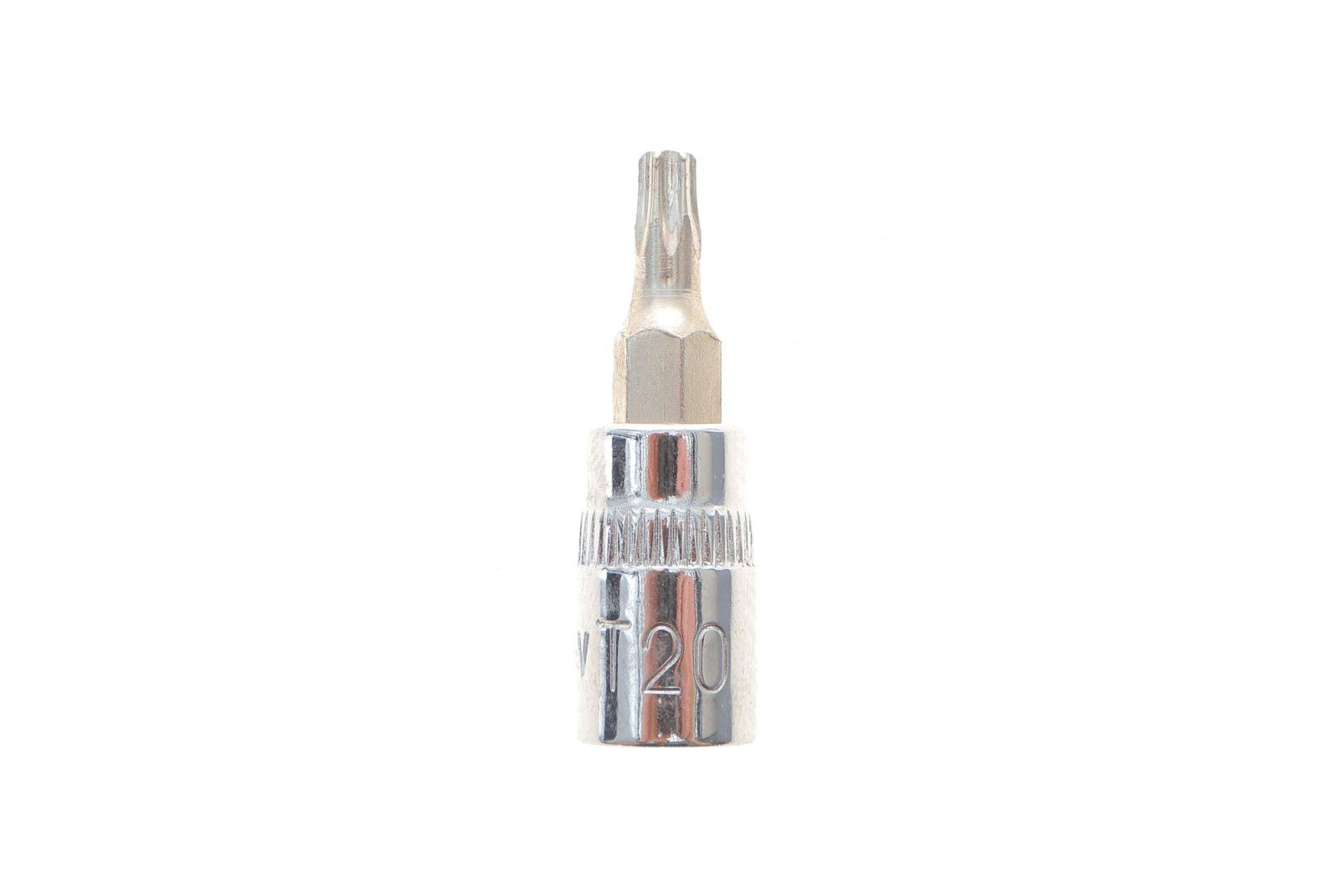 Головка 1/4" с вставкой Torx TR20 (хромированная)