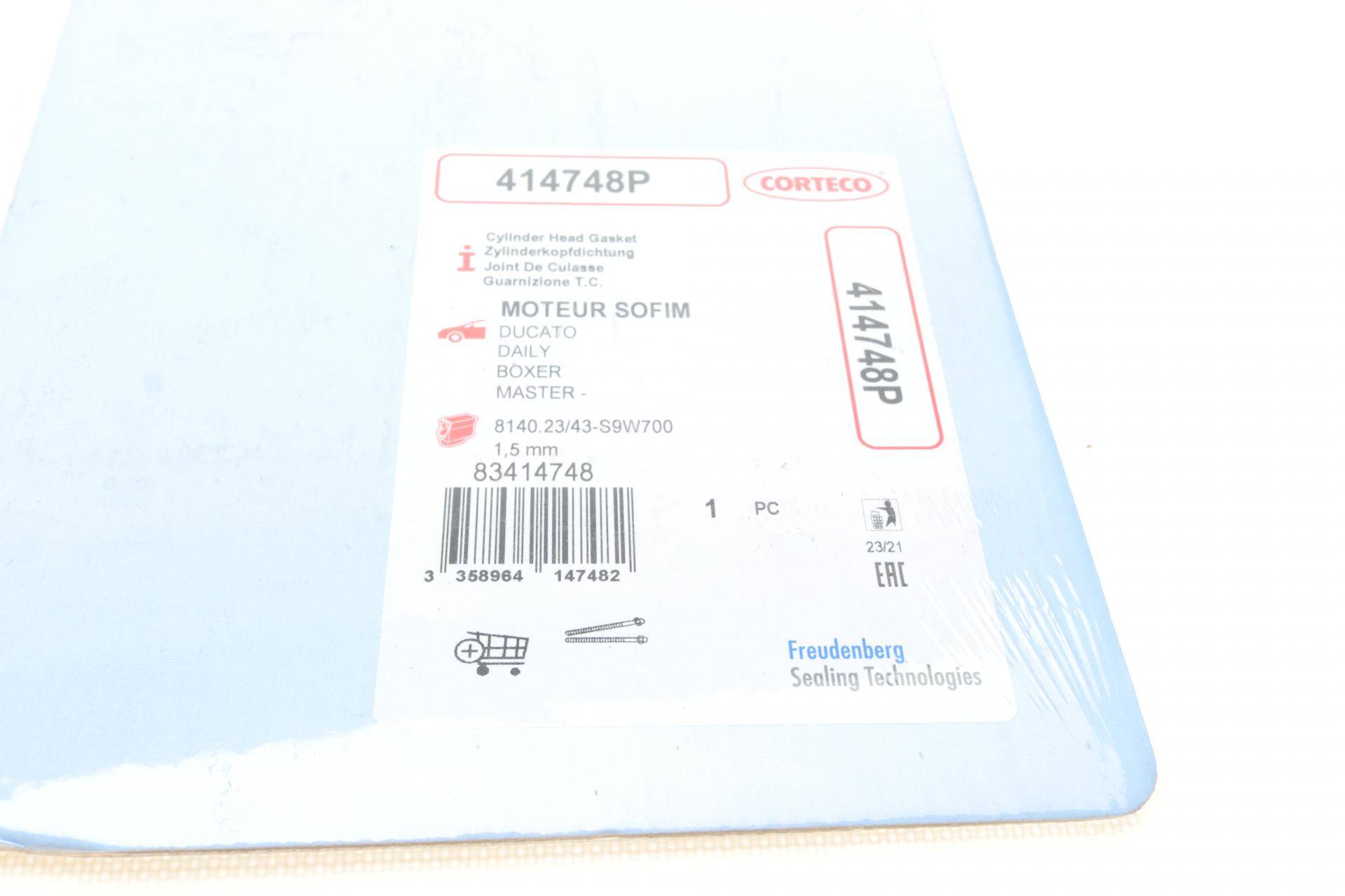 Прокладка ГБЦ Fiat Ducato/Peugeot Boxer 2.8 JTD/HDI/TDI (1.5mm)