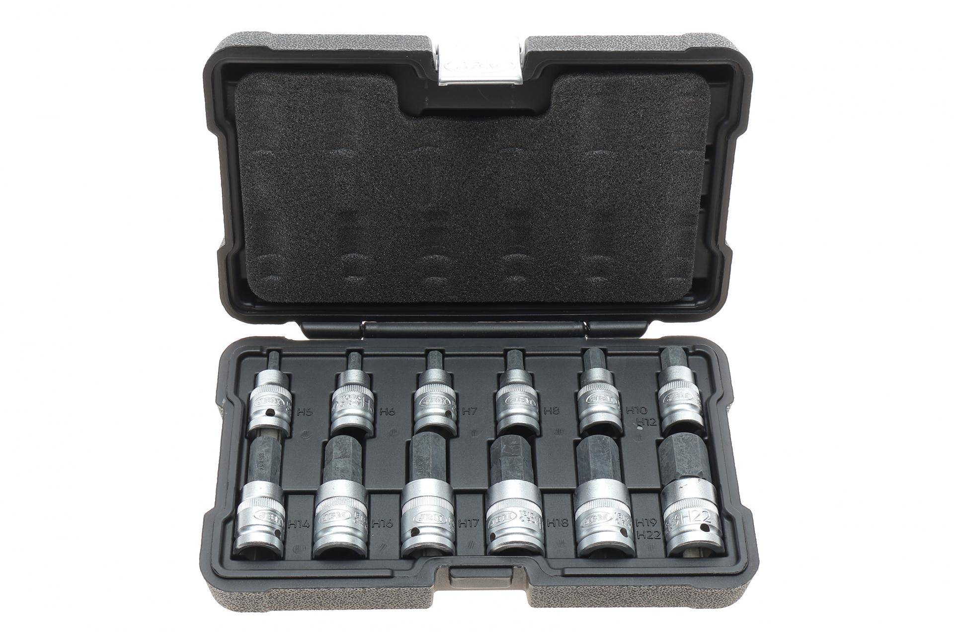 Набір головок 1/2" зі вставками Hex 12 од.