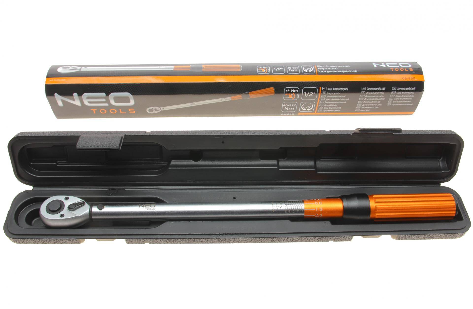 Ключ динамометричний 1/2" 40-220 Нм 510 мм