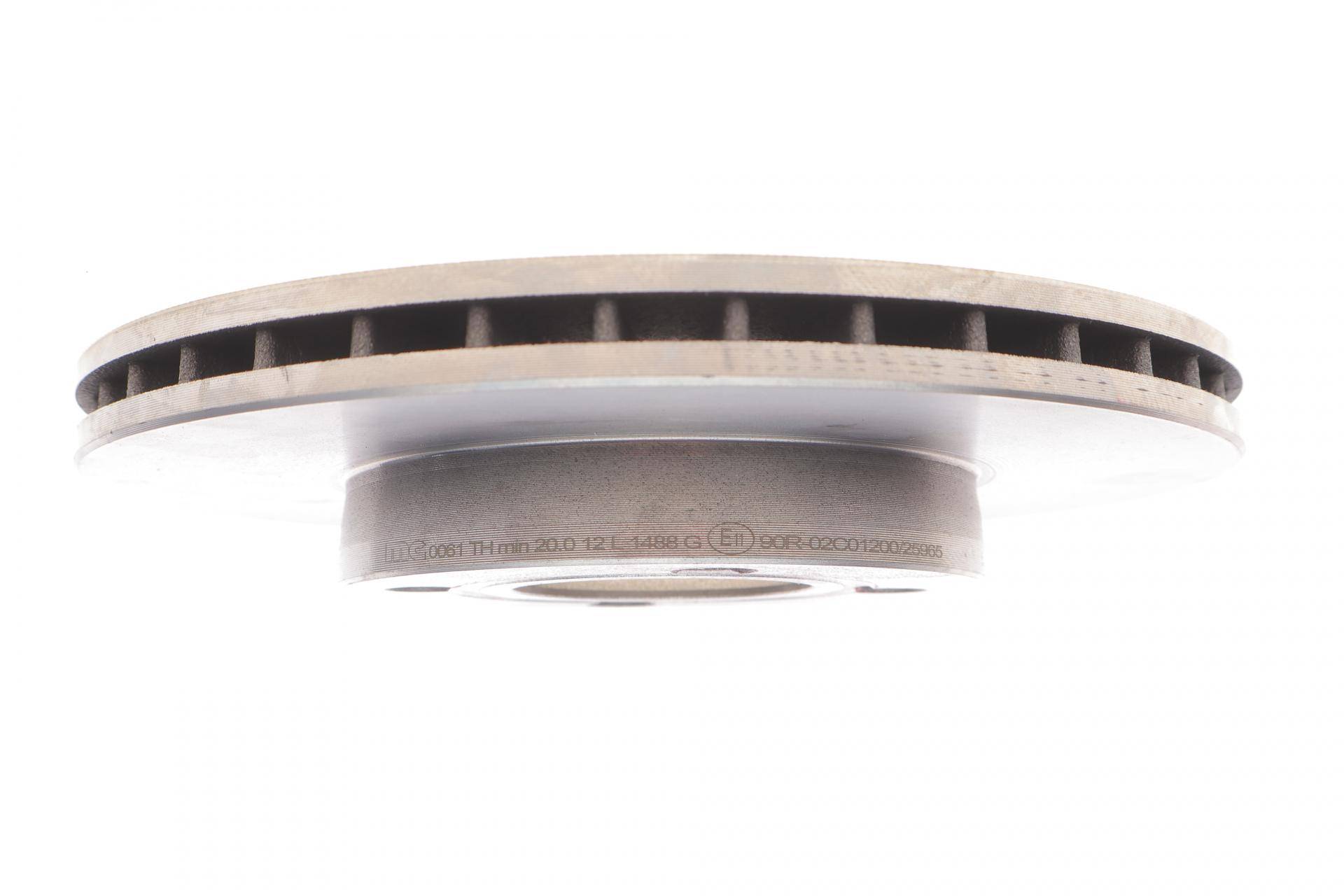 Диск гальмівний (передній) Audi 80/90/100 76-91 (257x21.6) (вентильований)