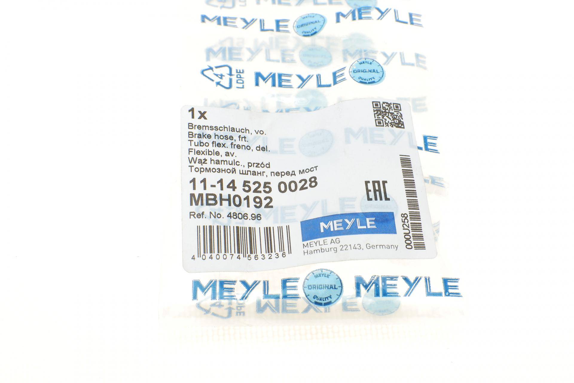 Шланг гальмівний (передній) Citroen Jumper/Fiat Ducato/Peugeot Boxer 94-02 (L=460mm)