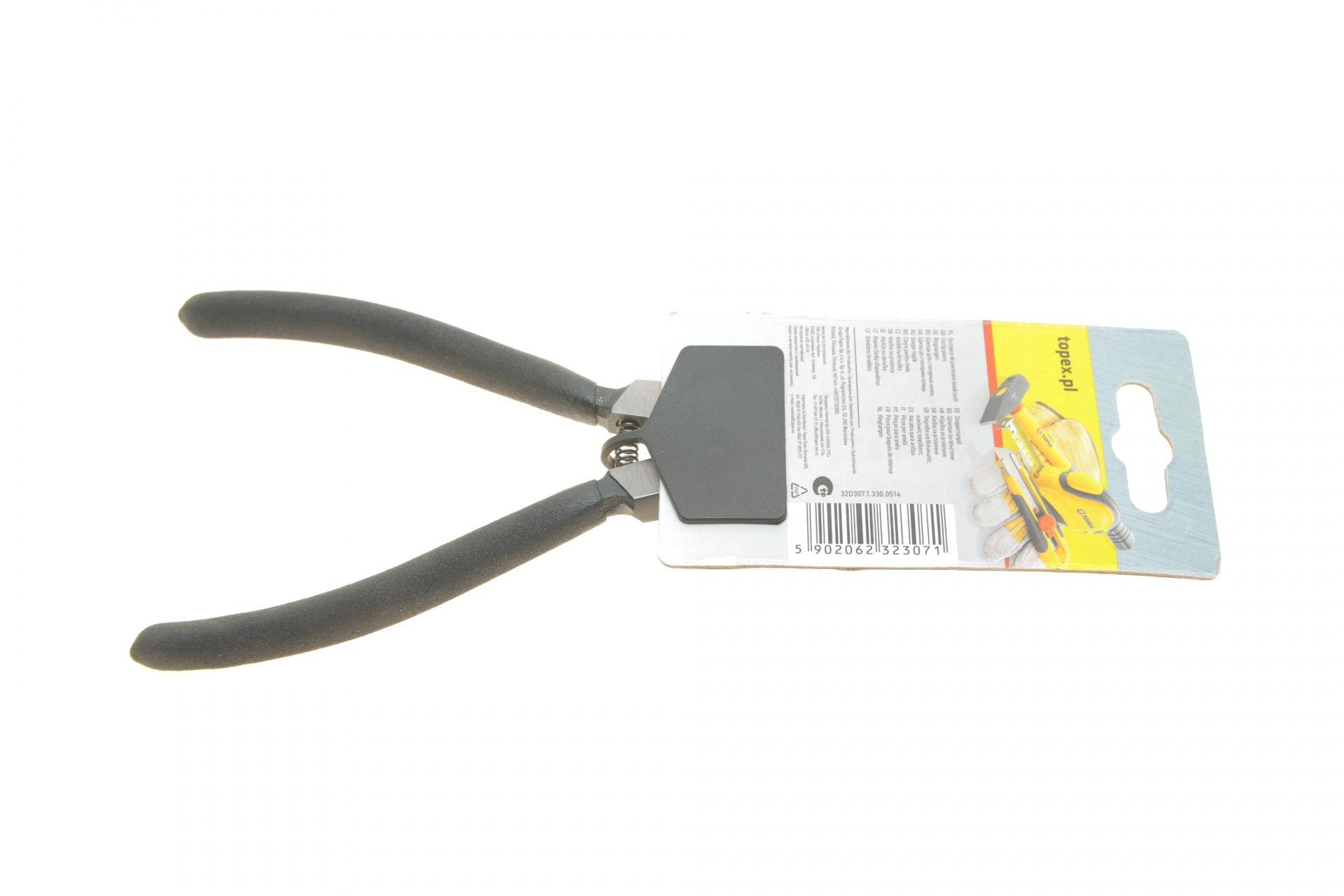 Щипці загнуті для зовнішніх стопорних кілець 1,8x19-60 мм L-175 мм