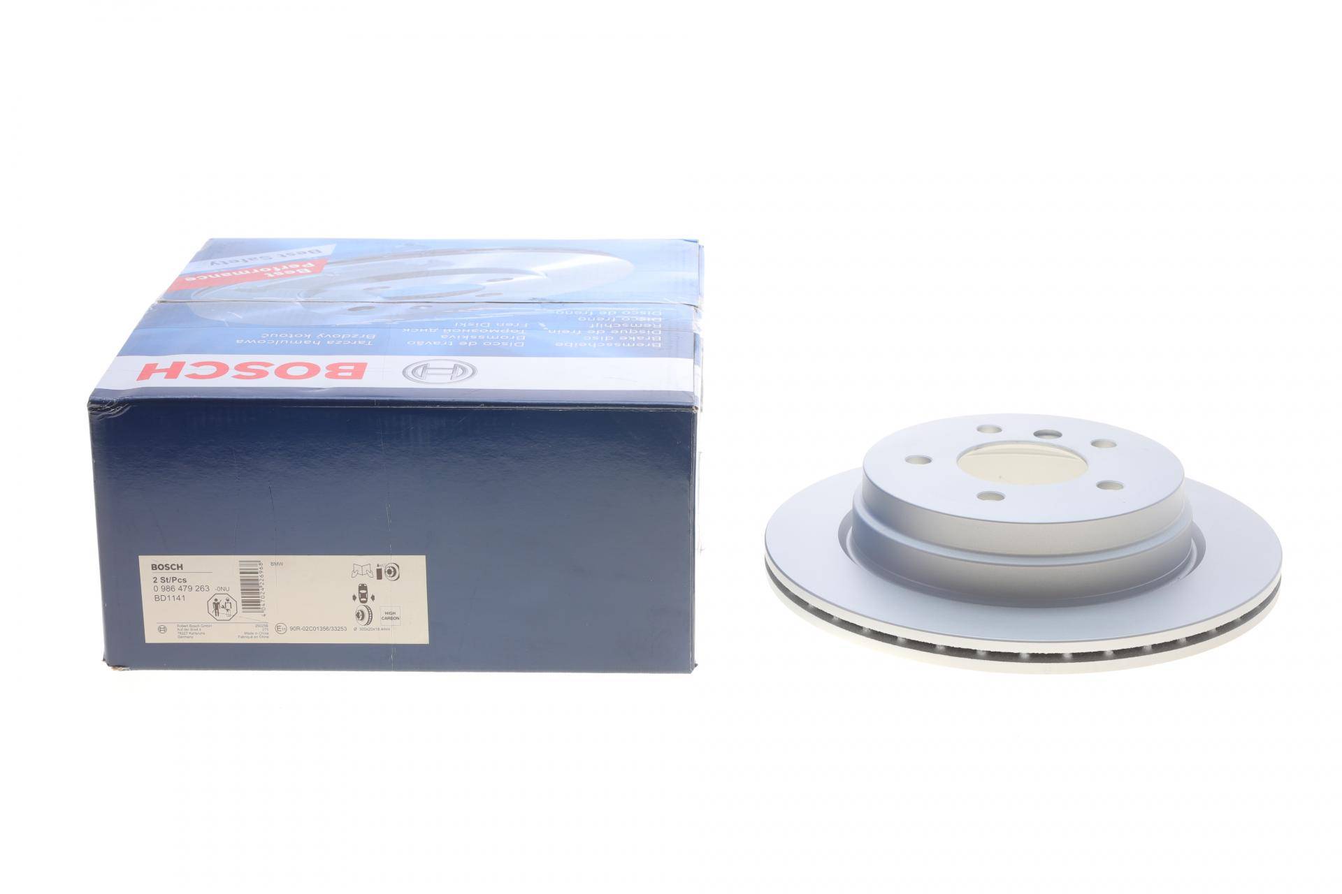 Диск гальмівний (задній) BMW 1 (E81/E87)/3 (E90-E93) 04-13/X1 (E84) 09-15 (300x20)(з покр.)(вентильований)