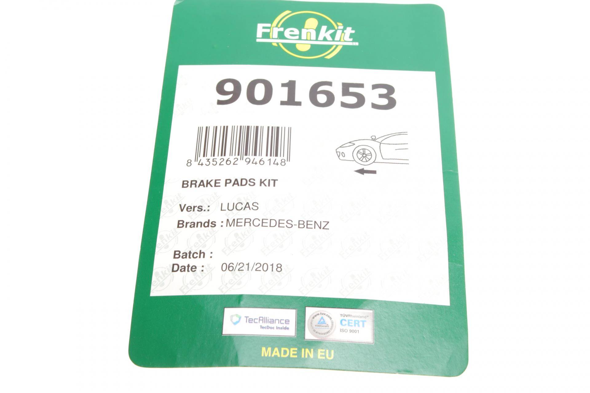 Планка супорта (переднього) прижимна (к-кт) MB A-class (W169) 04-12 (Lucas)