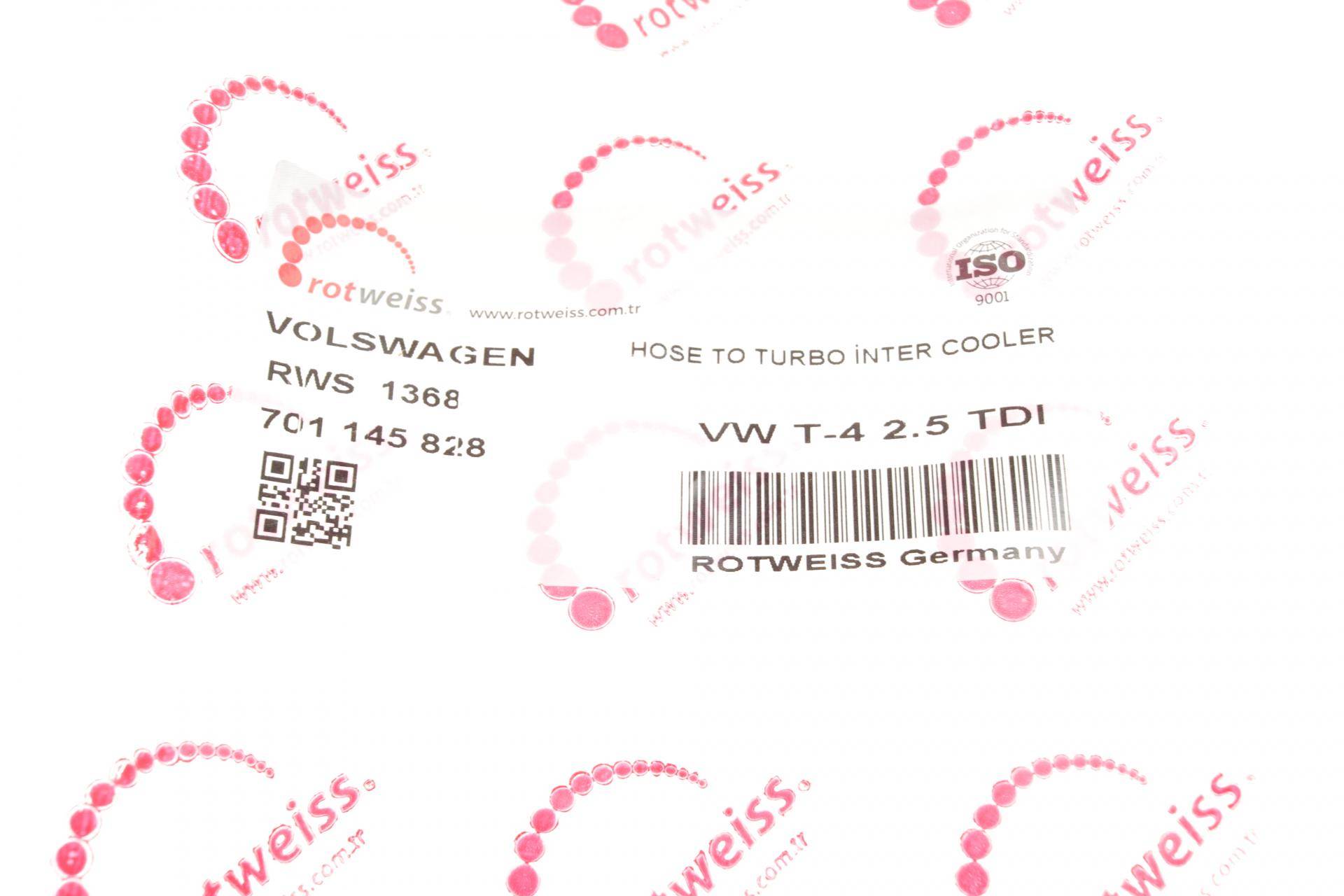 Патрубок інтеркулера (R) VW T4 2.5TDI 95-03