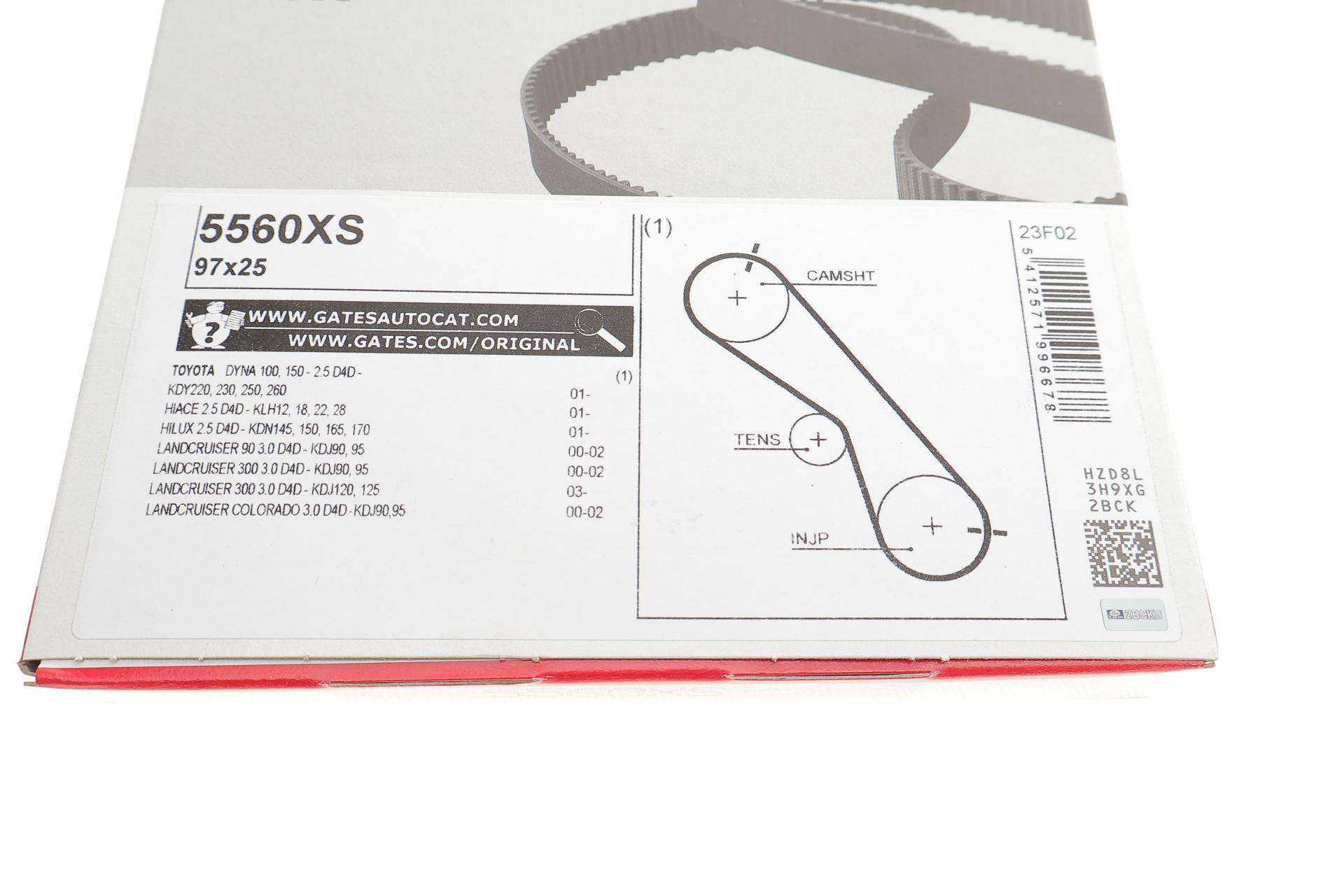 Ремінь ГРМ Toyota Dyna/Hiace/Land Cruiser 2.5/3.0D 01-