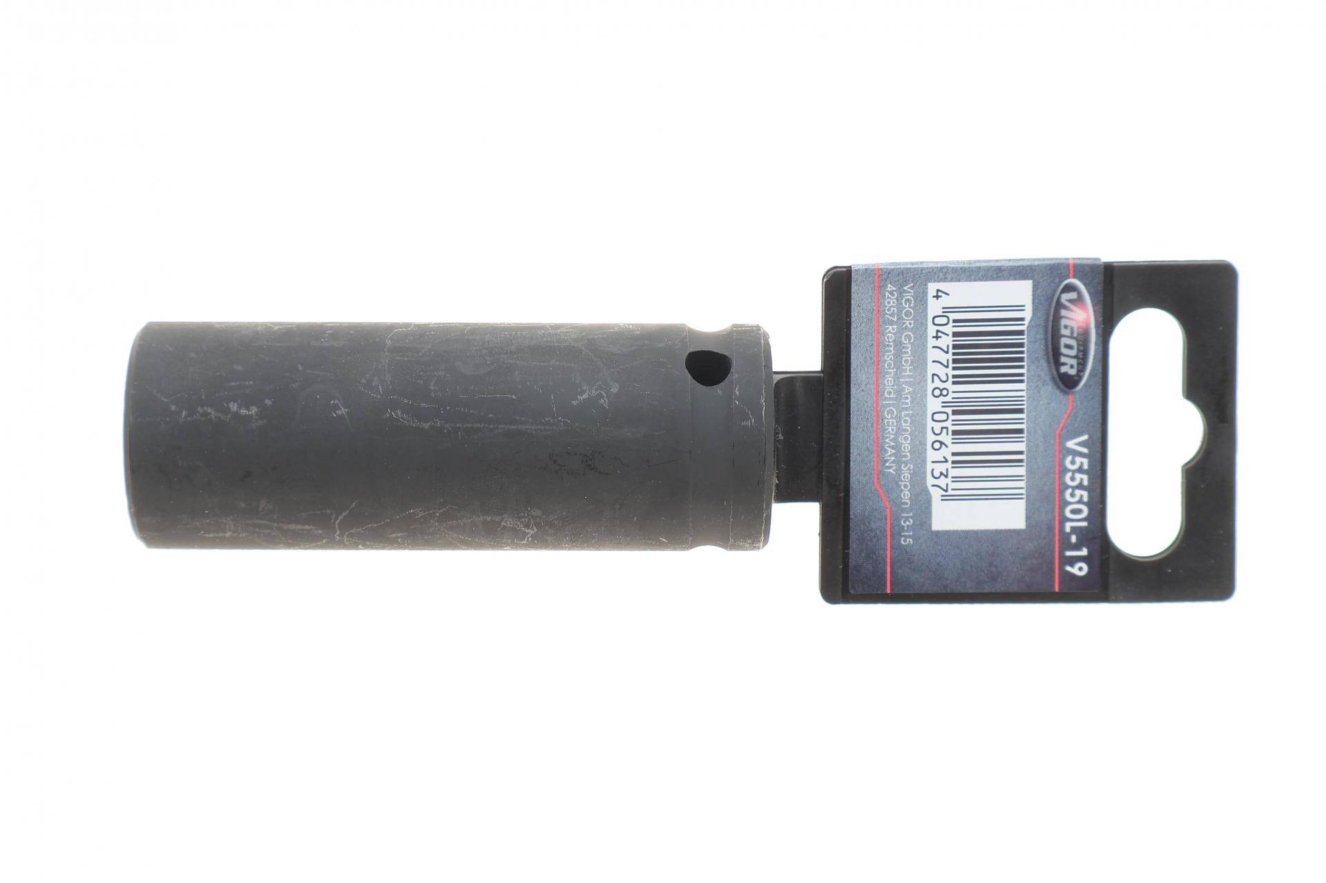 Головка торцева ударна 1/2" 19 мм Long 85 мм