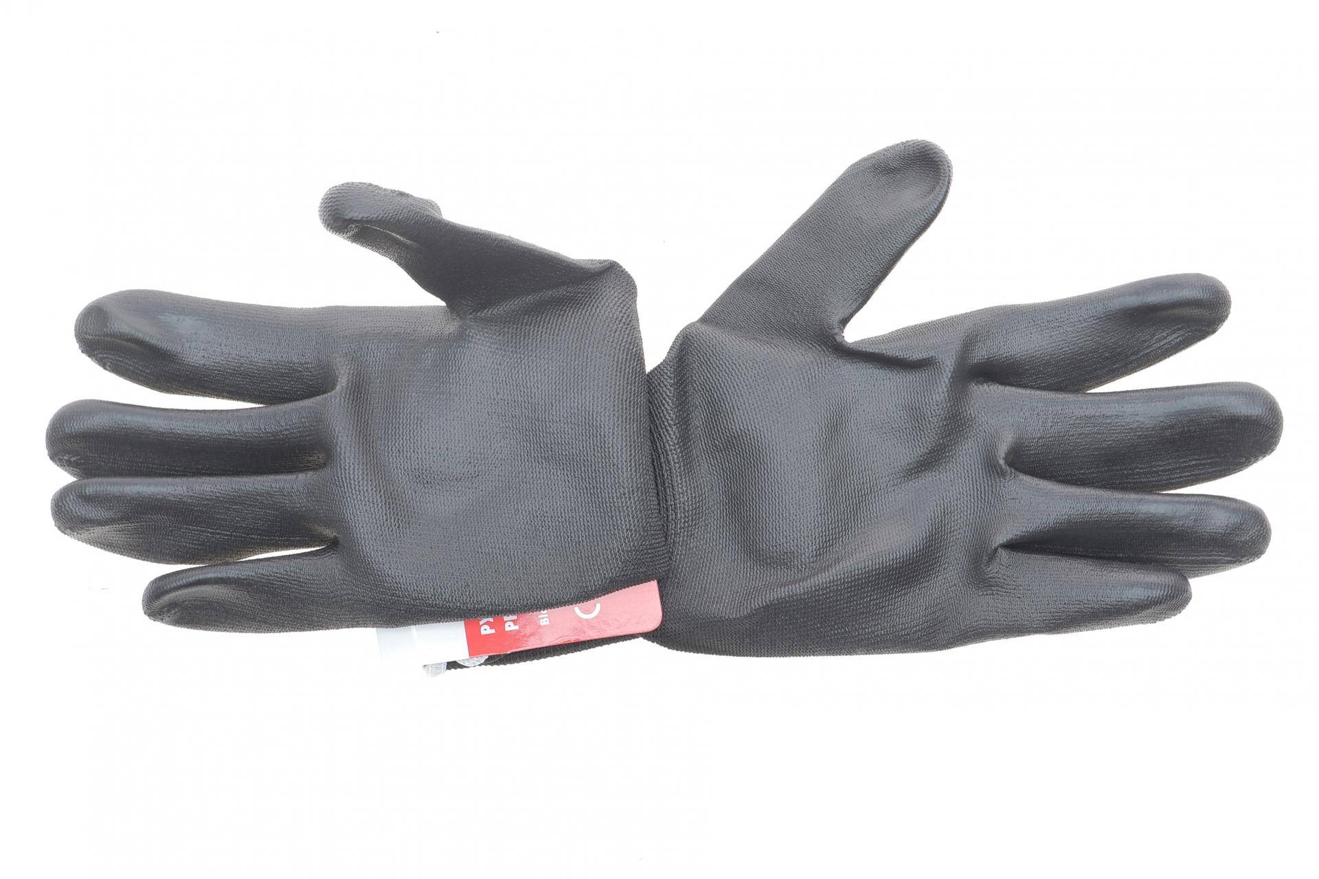 Рукавиці з поліуретановим покриттям (L) Black PU