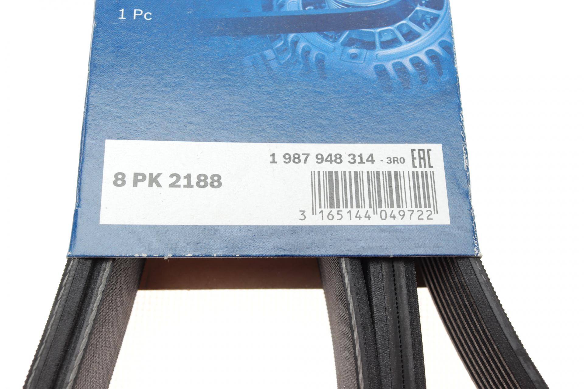 Ремінь генератора Jeep Cherokee 2.5Tdi 4x4 96-01/Opel Frontera A 2.5TDS 96-98 (8PK2188)