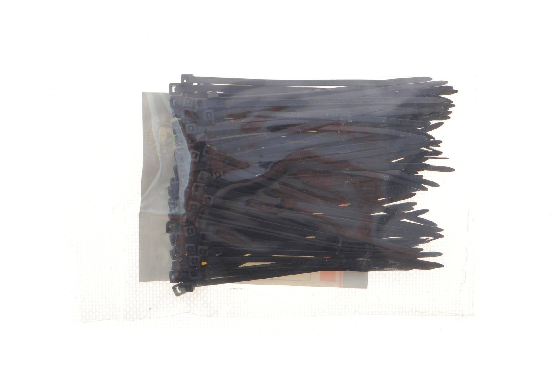 Набір стяжок пластикових 2,5x100 мм 100 од. (чорна)