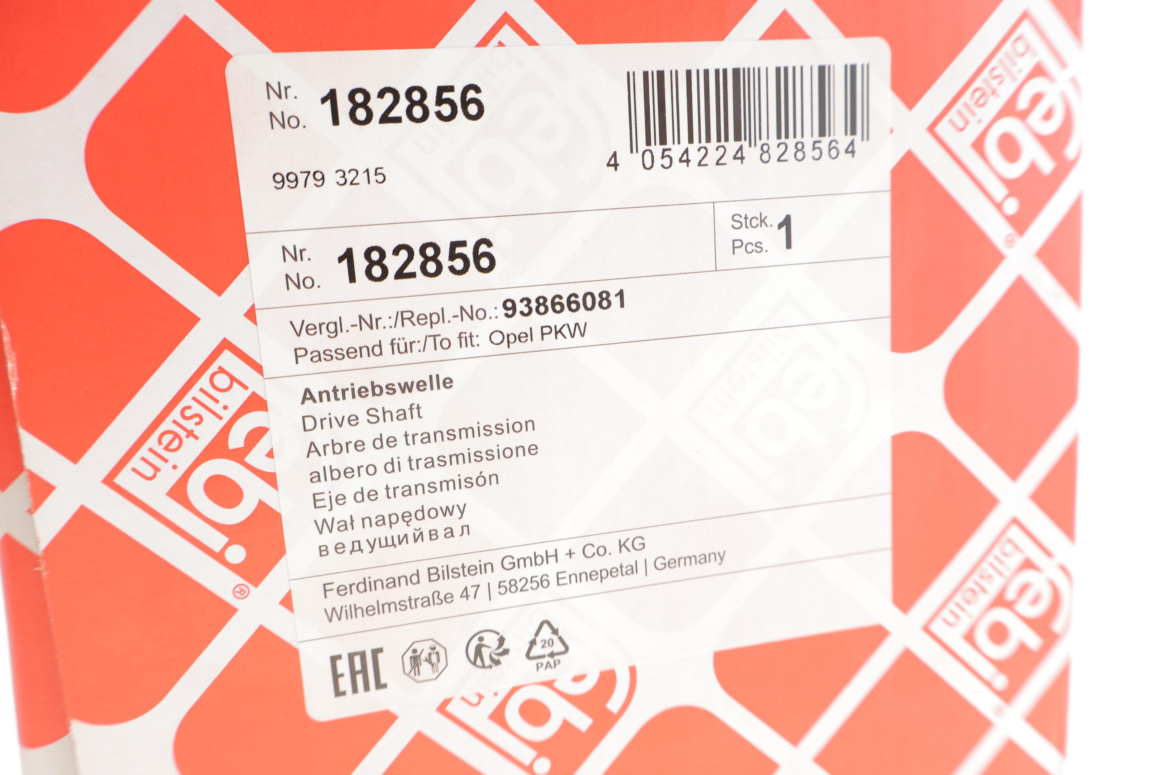 Піввісь (передня) (L) Renault Trafic/Opel Vivaro 1.9dCi 01- (27x37.1x675)