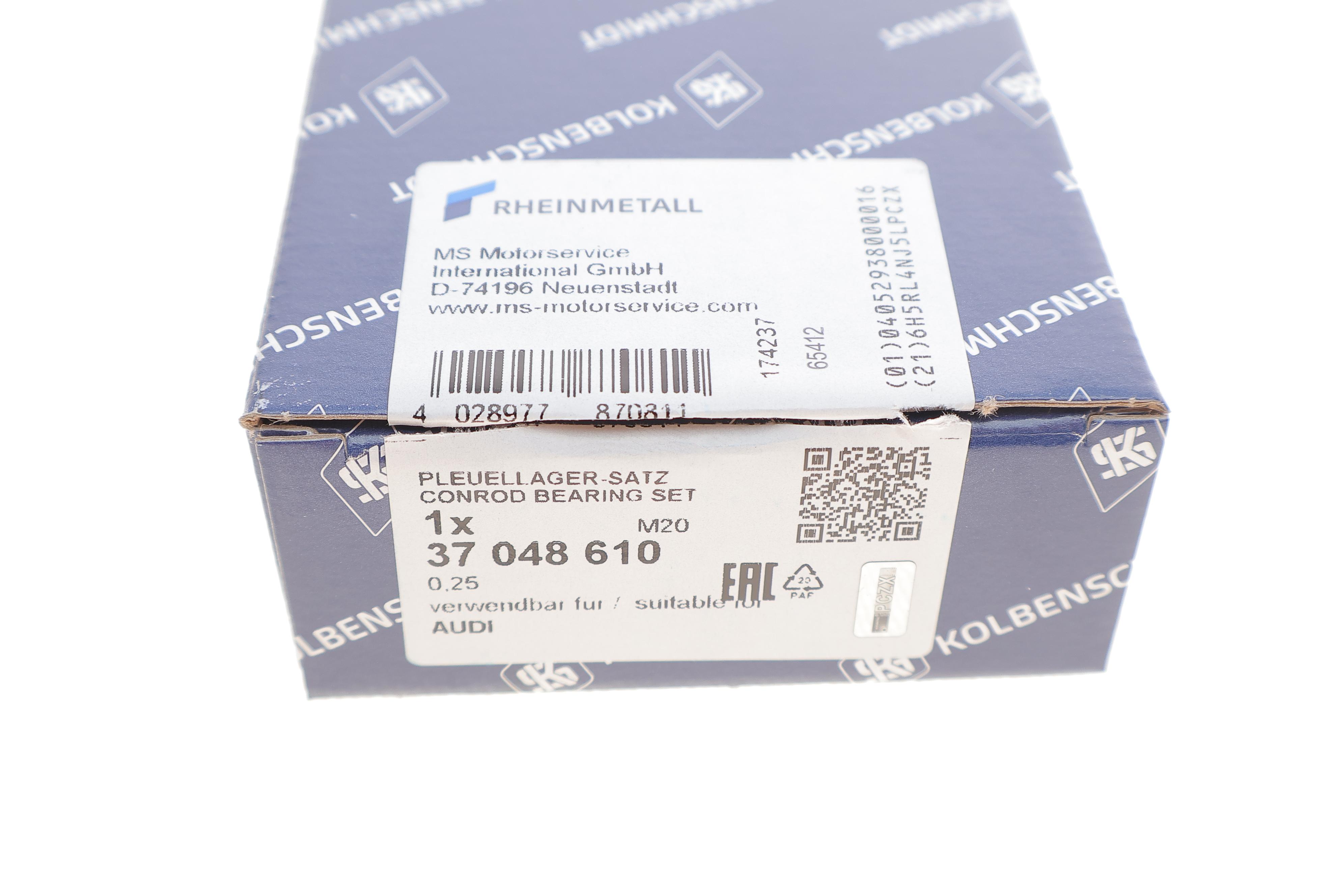 Вкладиші шатунні Audi Q7/VW Touareg 3.0 V6 TDI 04- (+0.25)