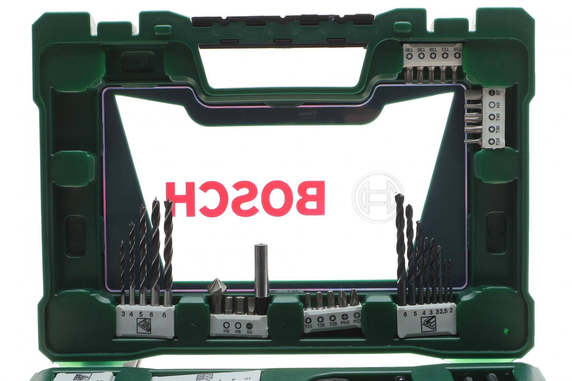 Набір свердл та біт Bosch V-Line Ø2-20 мм 68 од. (шуруповерт кутовий в комплекті)