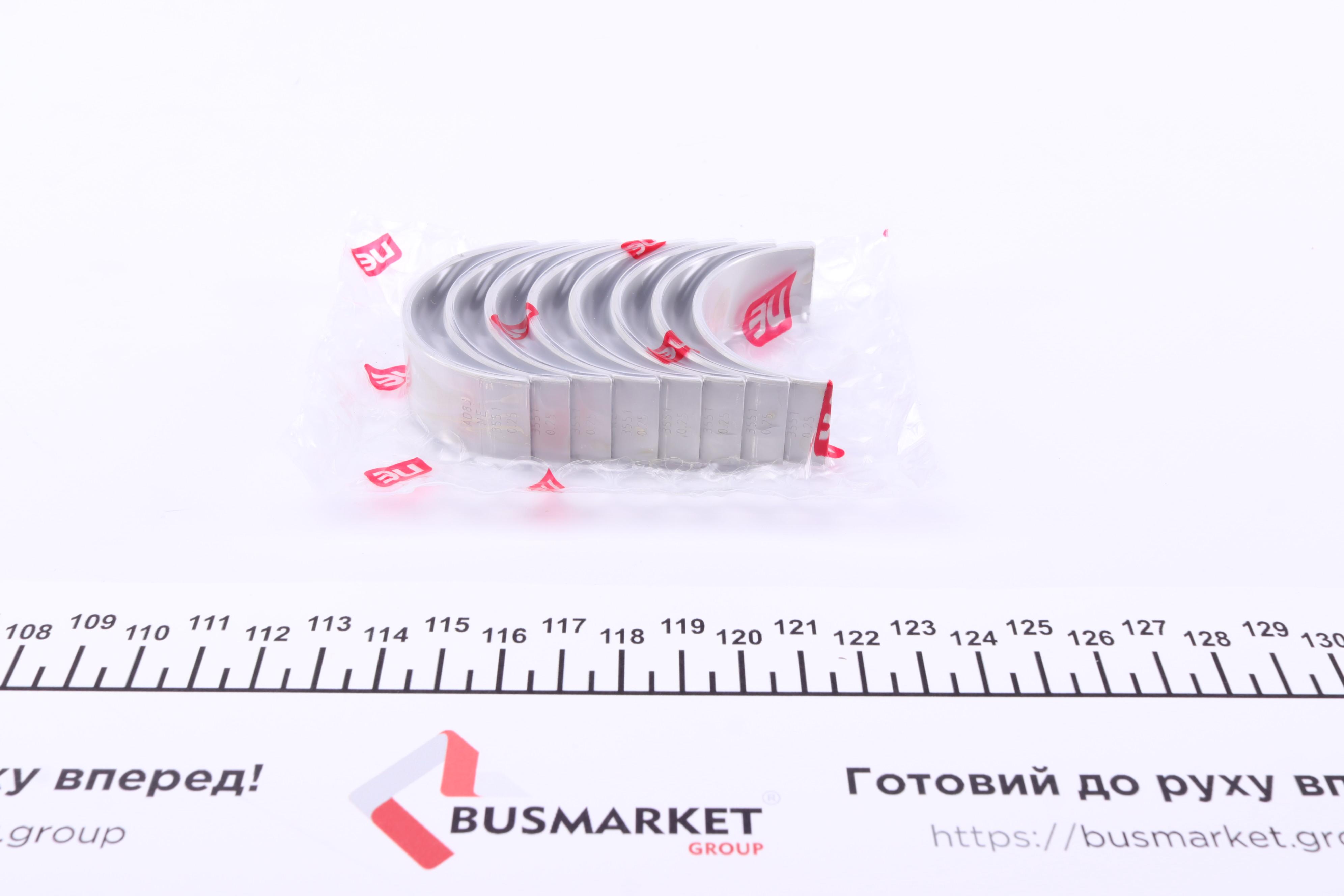 Вкладиші шатунні Opel Ascona 1.6D/Astra 1.7D/Vectra 1.8i/2.0i (+0.25) = 6135512500