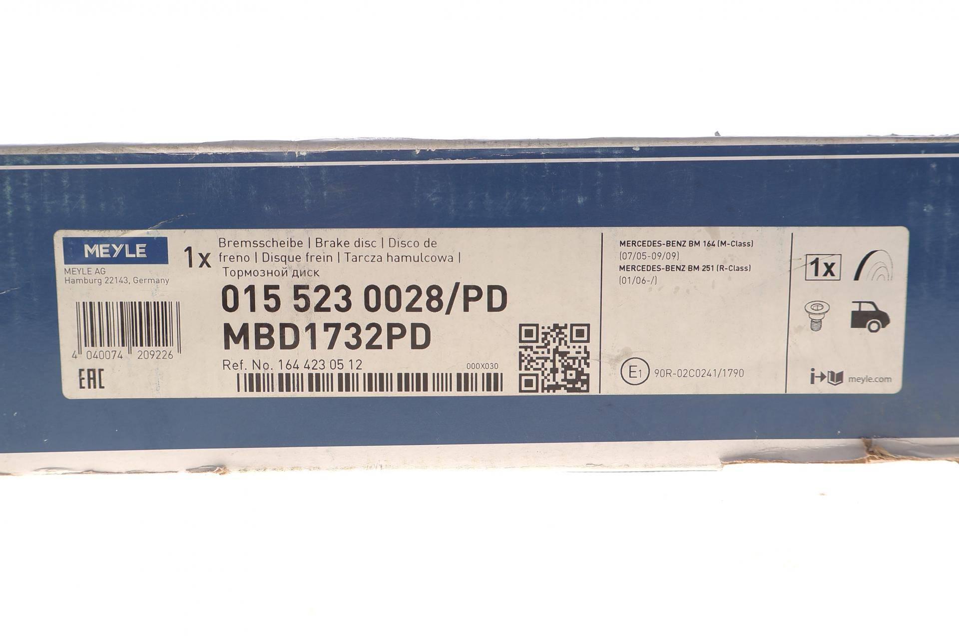 Диск гальмівний (задній) MB M-class (W164) 05-11 (330x14)