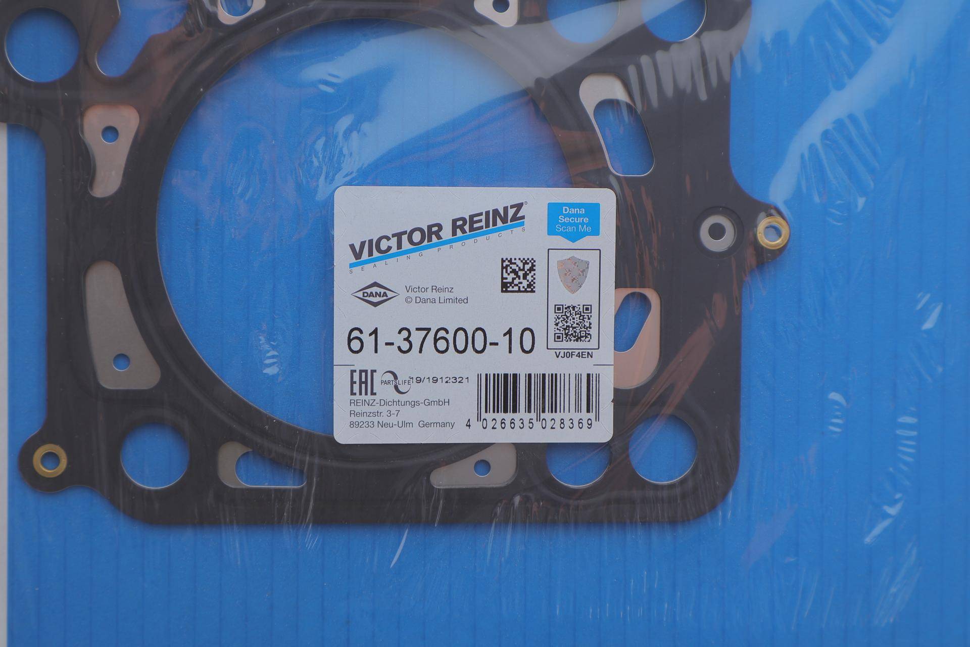 Прокладка ГБЦ VW Caddy III/T5/T6 2.0 TDI 10-, Ø82,00mm, 1.63mm, (2 метки)