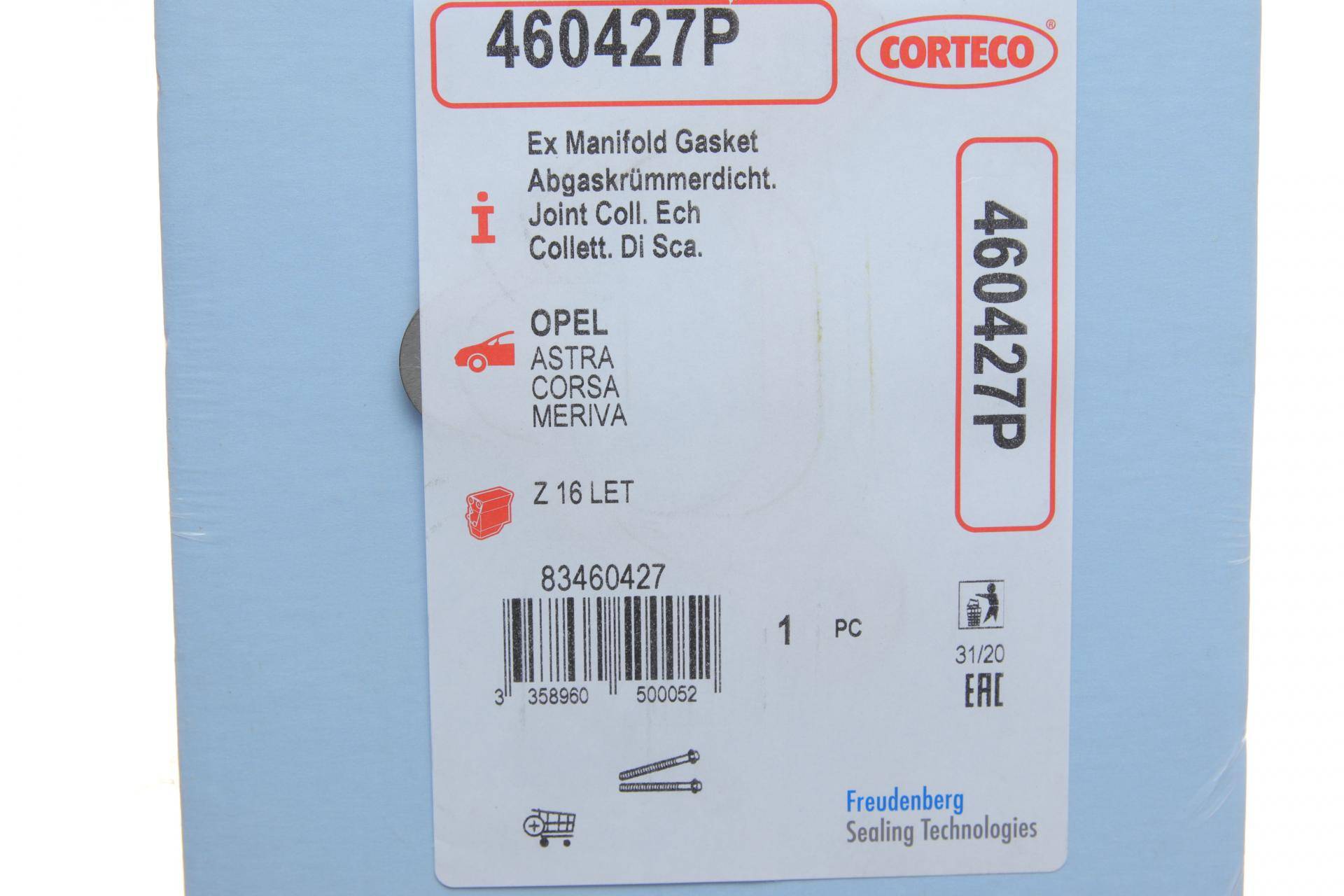 Прокладка колектора випускного Opel Astra H/J/ Insignia A 1.6 08-