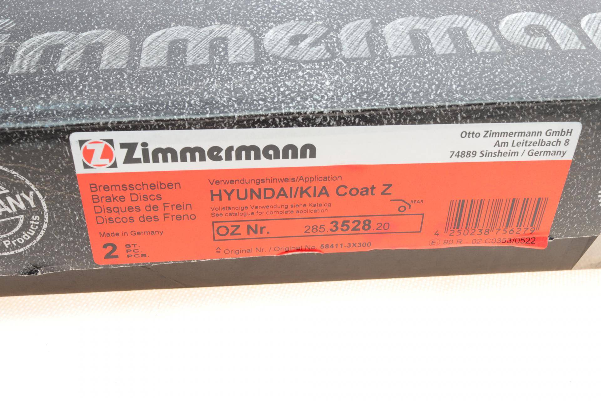 Диск гальмівний (задній) Kia Ceed/Cerato/Soul/Hyundai i30/Elantra 12- (262x10)