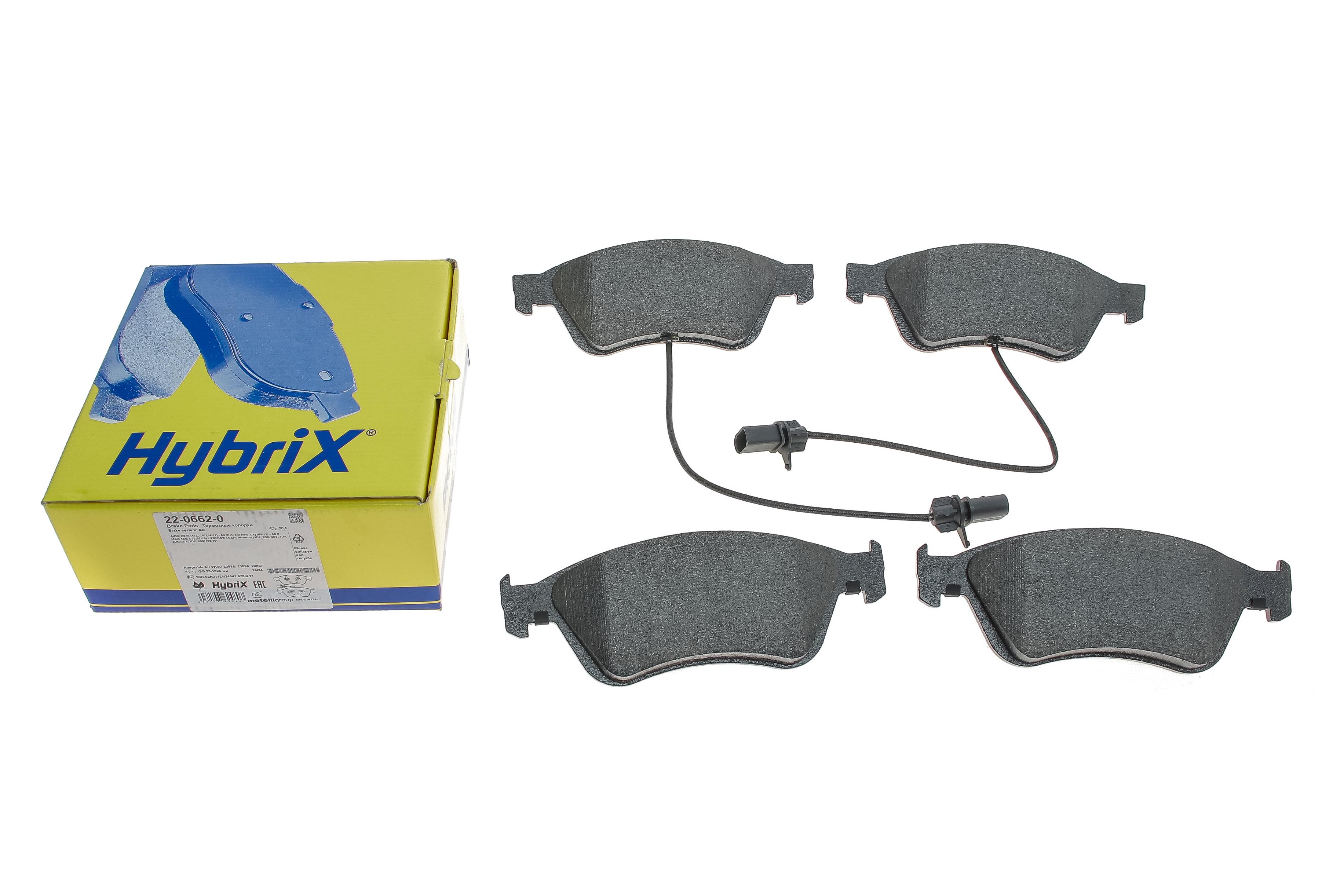 Колодки тормозные (передние) Audi A6 06-11/A8 02-10/VW Phaeton 02-16 (+датчики)