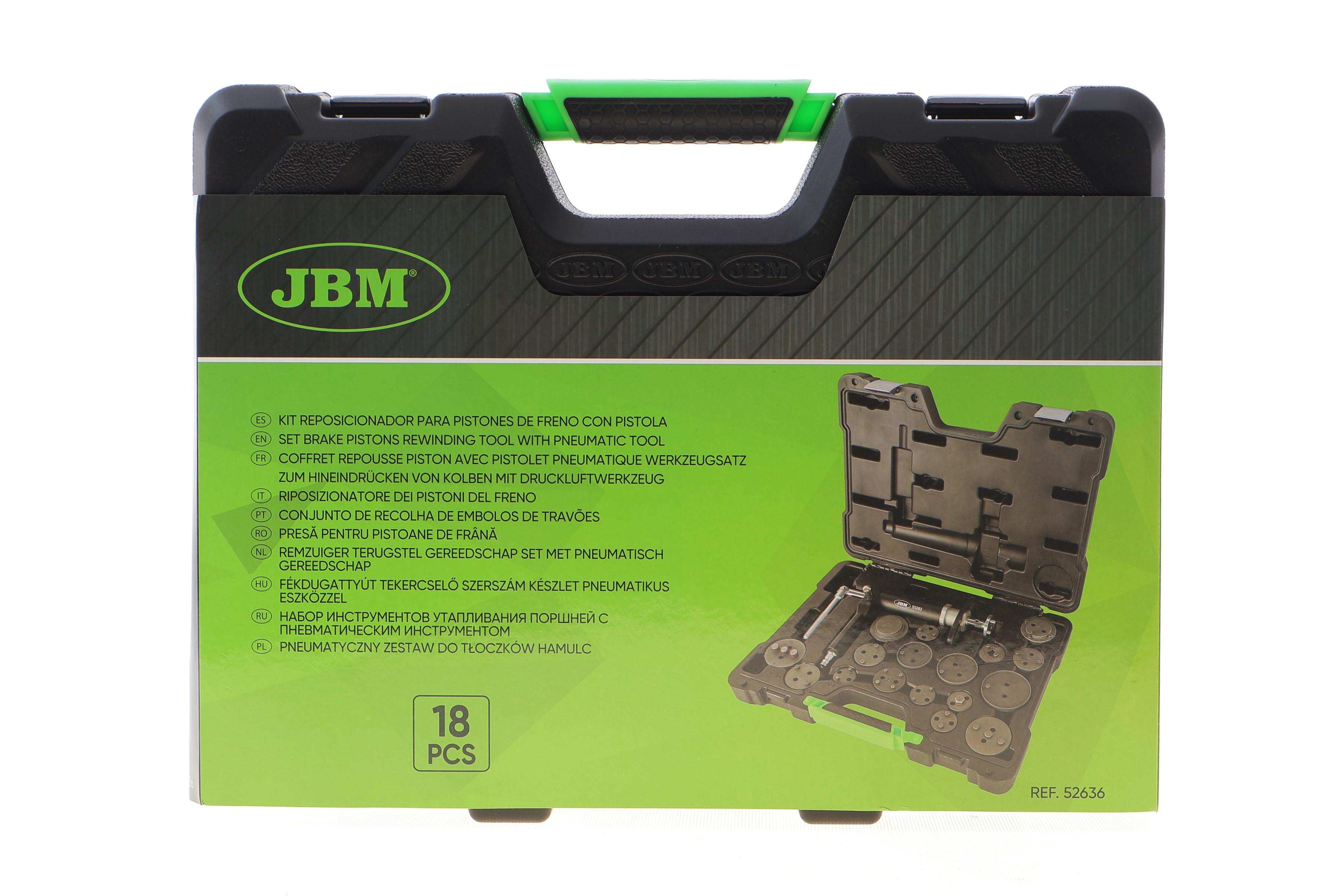 Набор инструмента для разведения тормозных цилиндров (15 адаптеров)