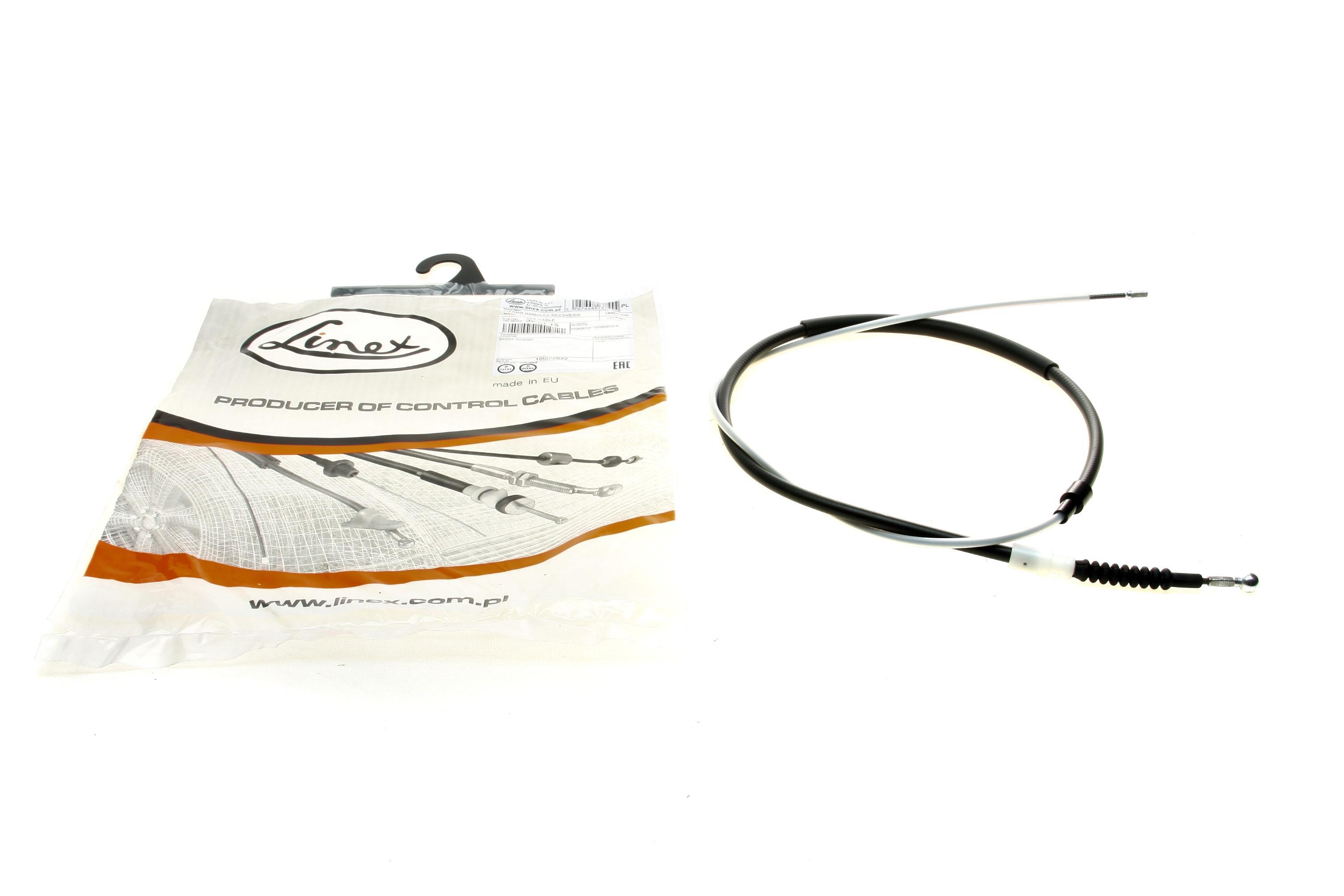 Трос ручника (задній) Skoda Superb 1.4-2.0D 08-15 (1590/780mm)