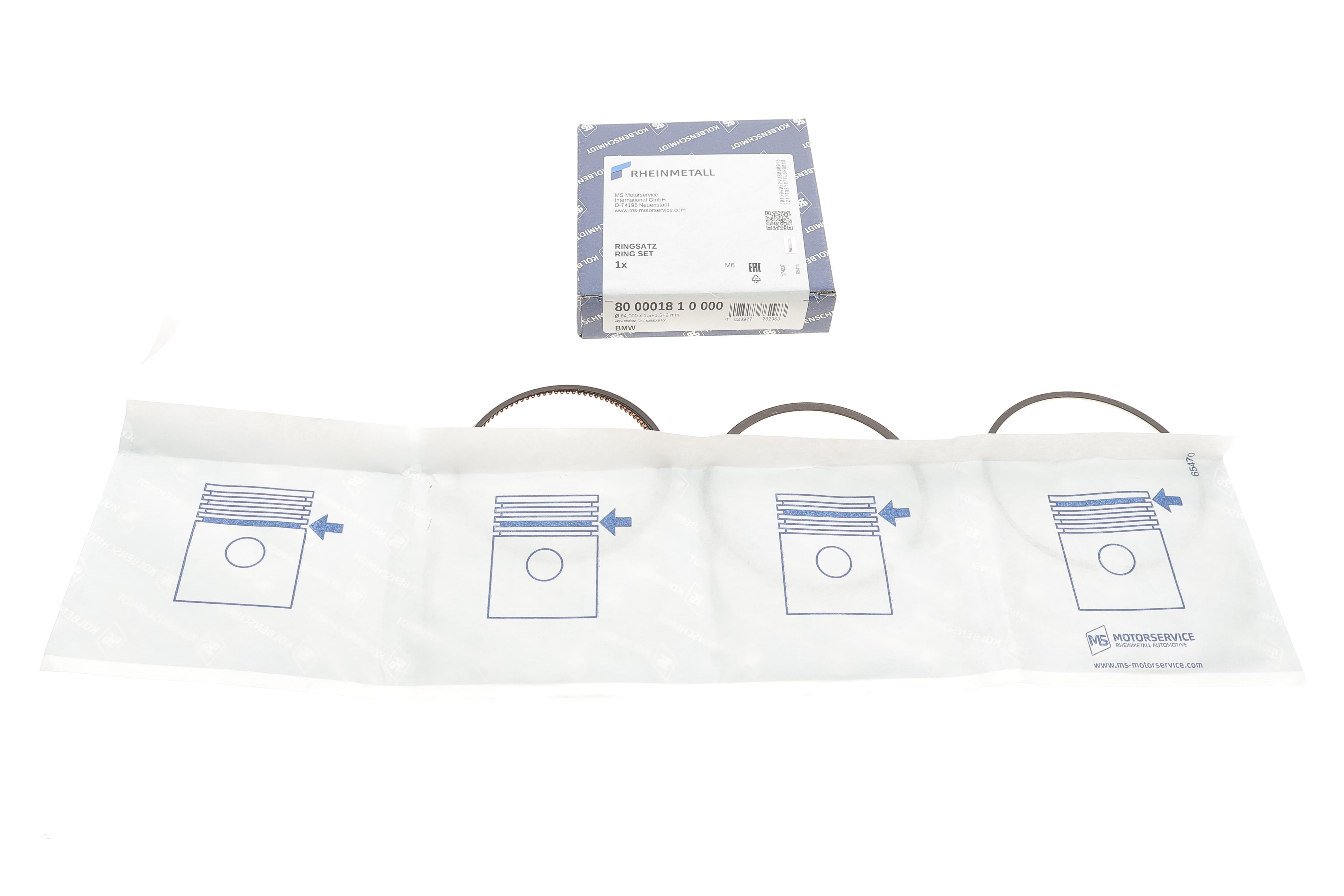 Кільця поршневі BMW 3 (E36)/5 (E34) 1.6/1.8i (M40/M42/M43) 92-00 (84.00mm/STD) (1.5-1.5-2)