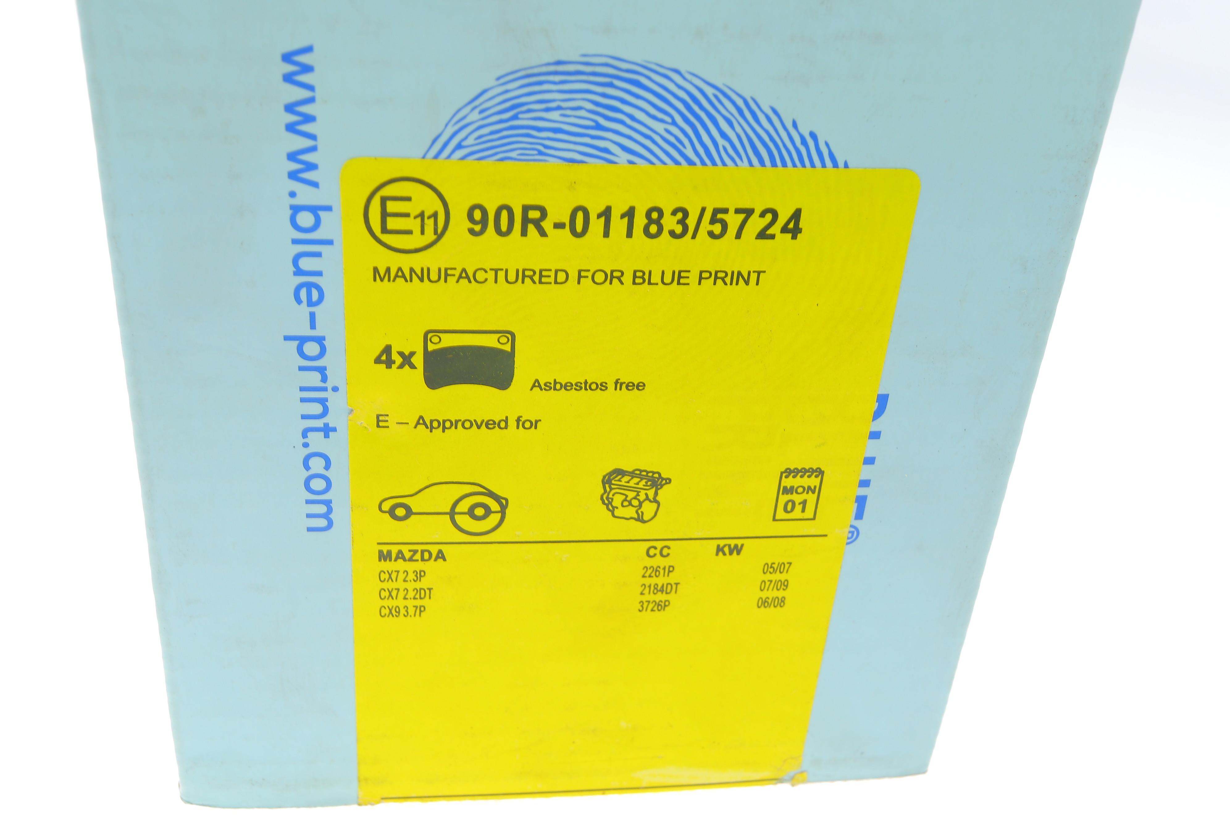 Колодки гальмівні (задні) Mazda CX-7 2.2-2.5/CX-9 3.5/3.7 06-